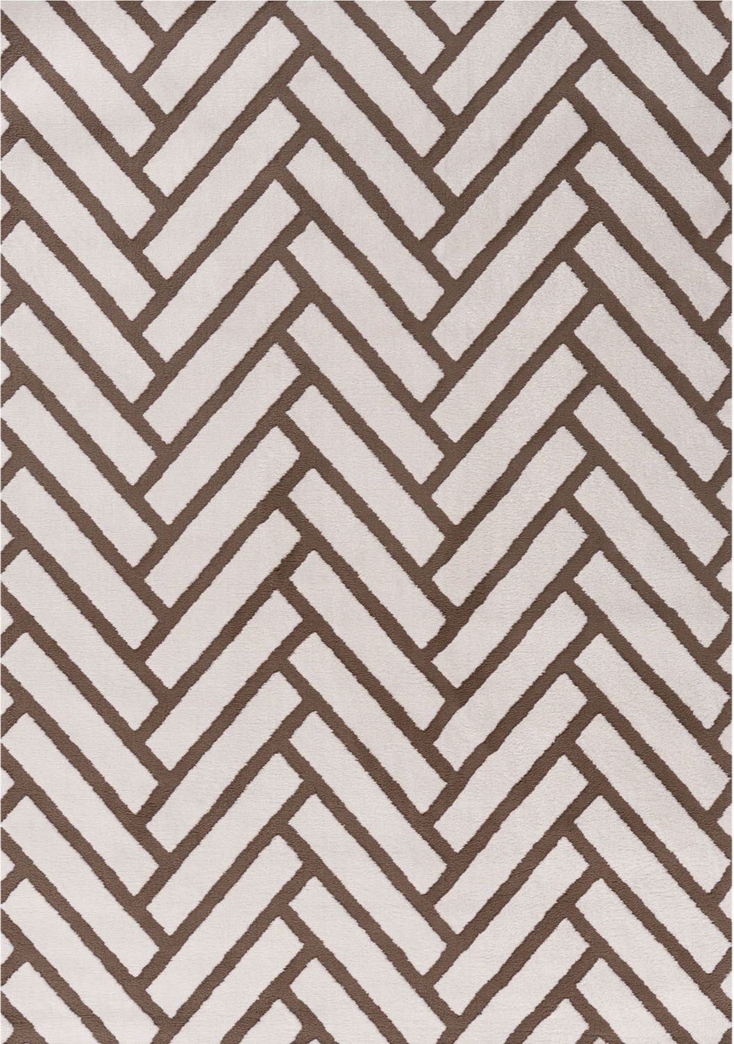 Loft Chevron Brown Rug - PN Home