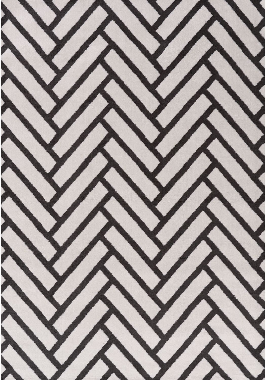 Loft Chevron Dark Grey Rug - PN Home