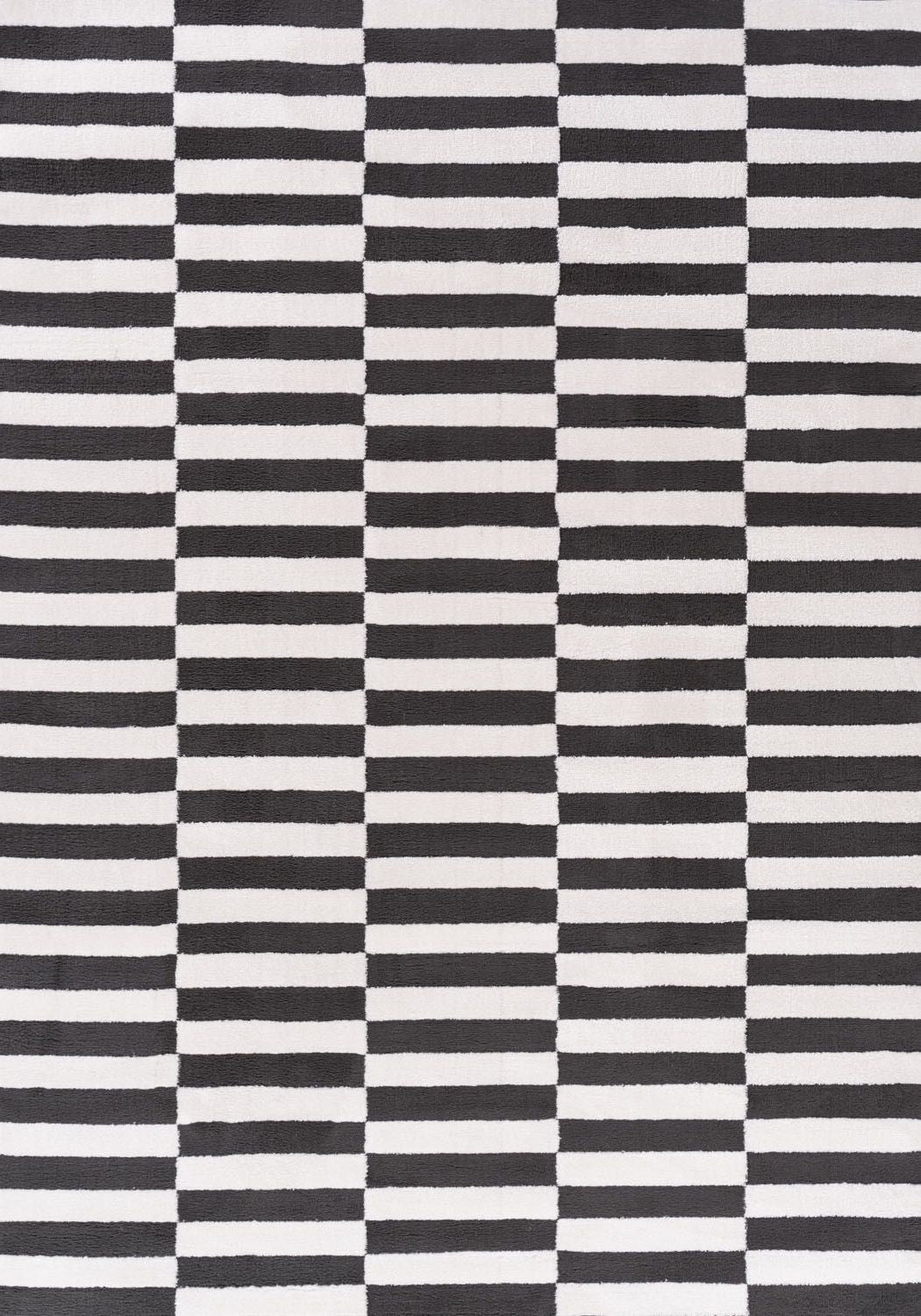 Loft Striped Dark Grey Rug - PN Home