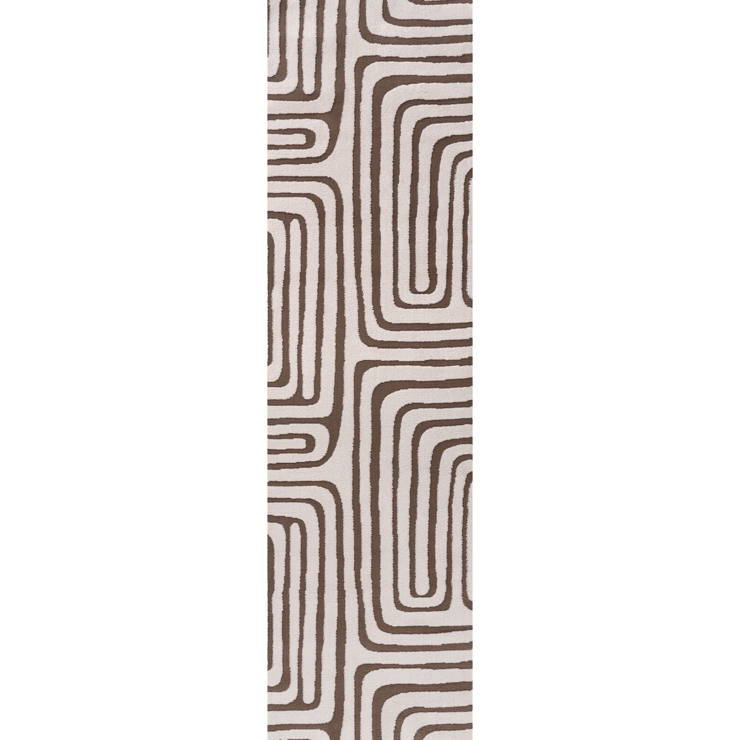 Loft Geometric Brown Rug - PN Home