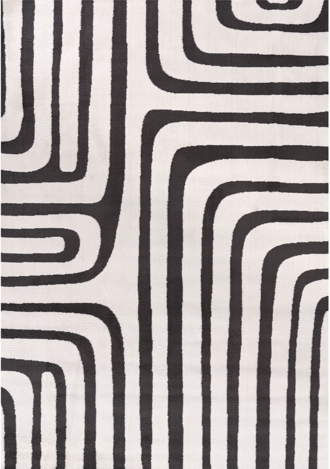 Loft Geometric Dark Grey Rug - PN Home