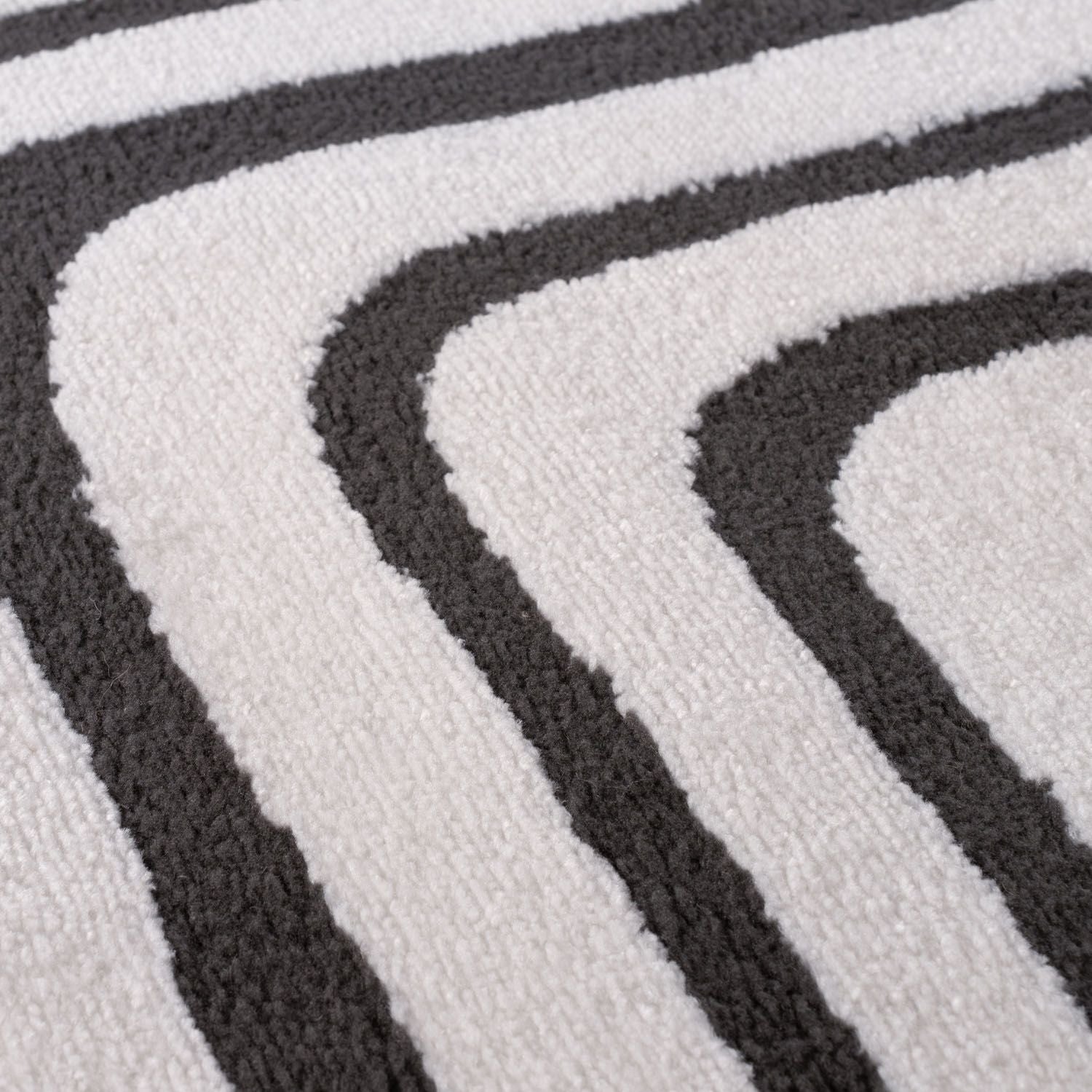 Loft Geometric Dark Grey Rug - PN Home