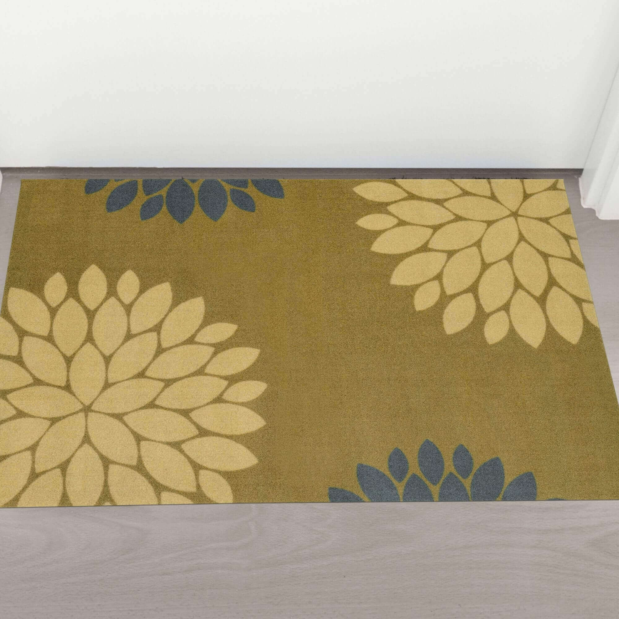 Recycled Washable Floral Mat | 130 - PN Home