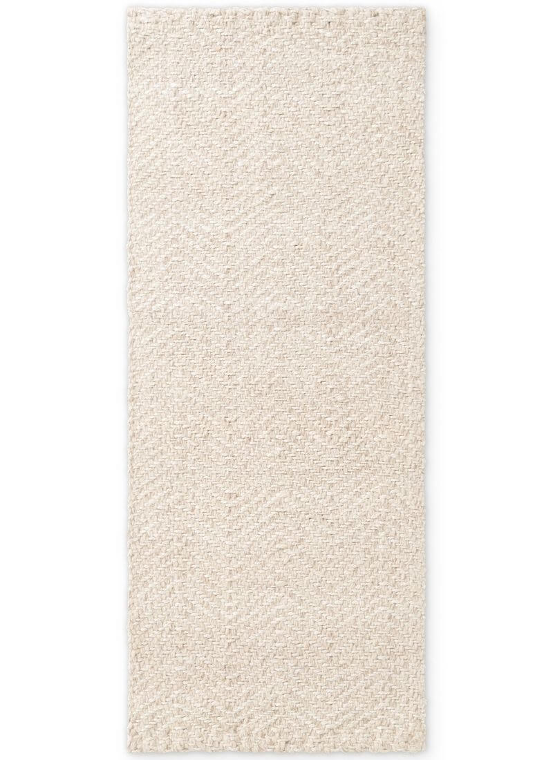 Majoli Natural White Herringbone Wool & Jute Rug - PN Home
