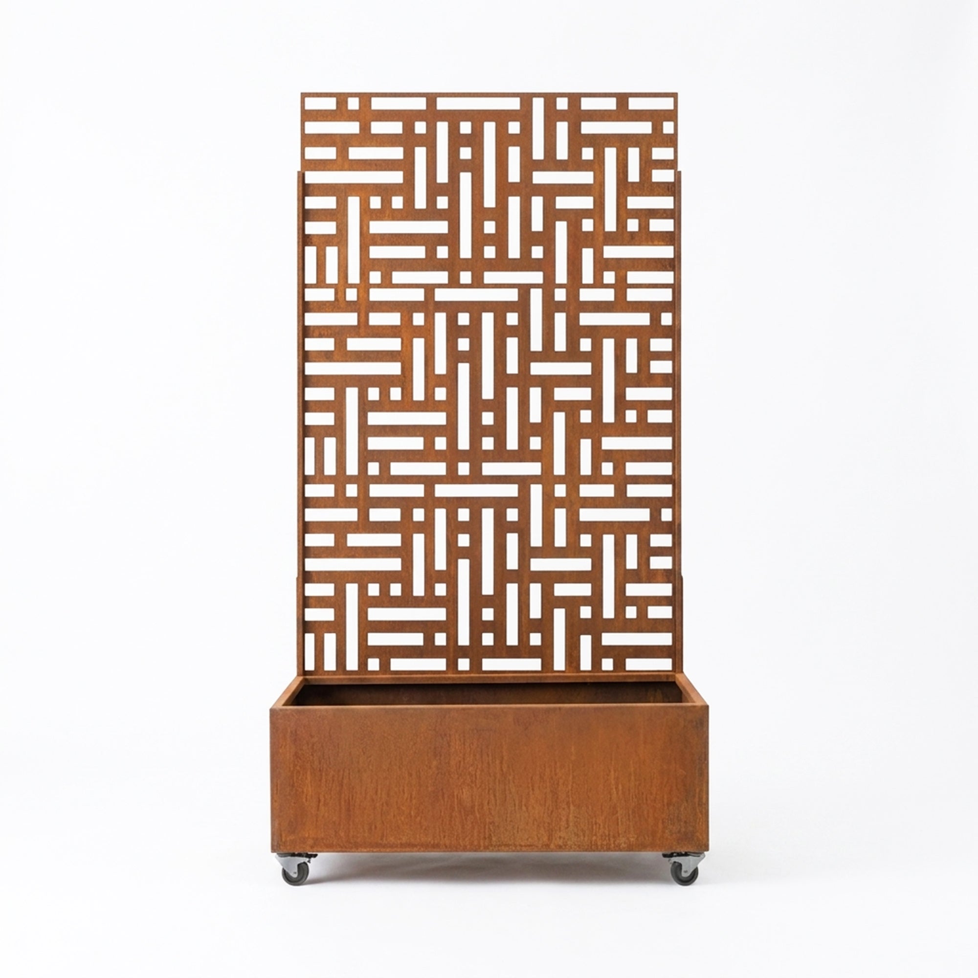 Metal Indoor/Outdoor Privacy Screen with Plant Pot - 90cm x 180cm