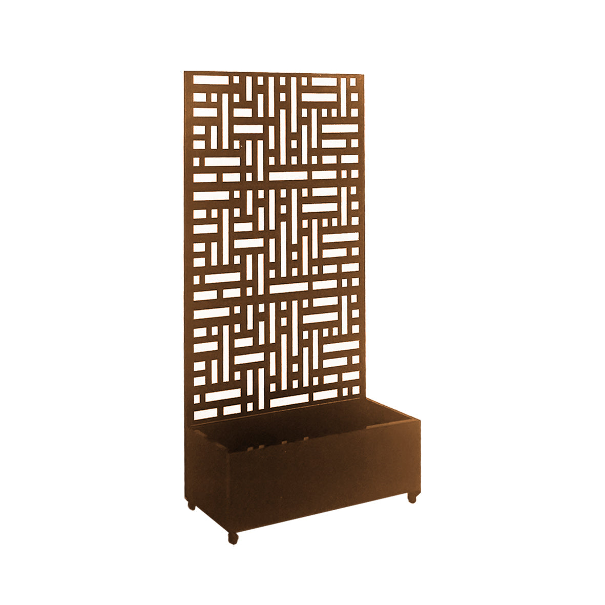 Metal Indoor/Outdoor Privacy Screen with Plant Pot - 90cm x 180cm - PN Home