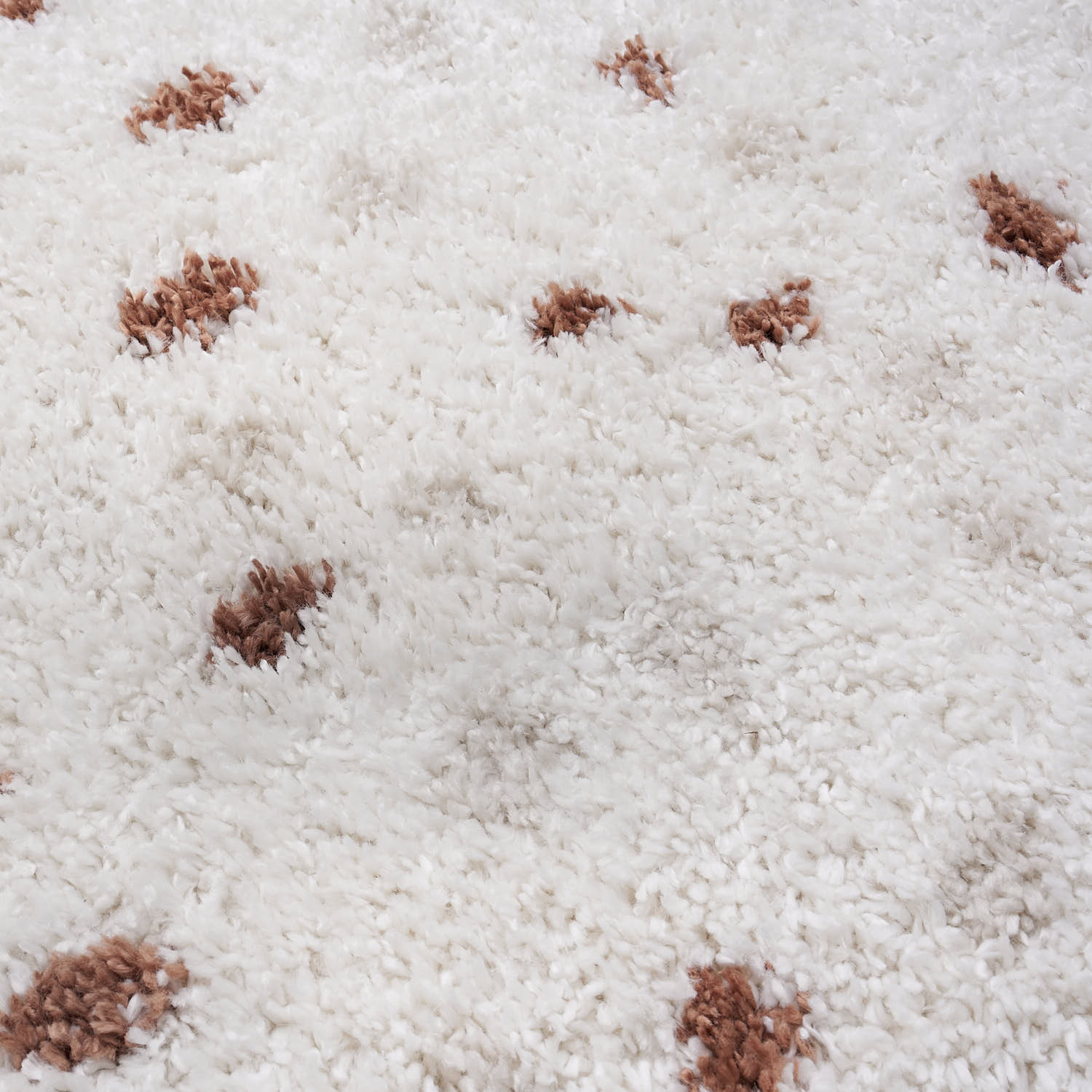 Moodi Shaggy Cream/Terra Biscotti Rug - PN Home