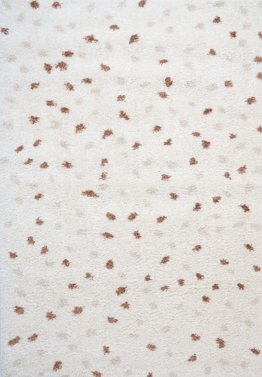 Moodi Shaggy Cream/Terra Biscotti Rug - PN Home