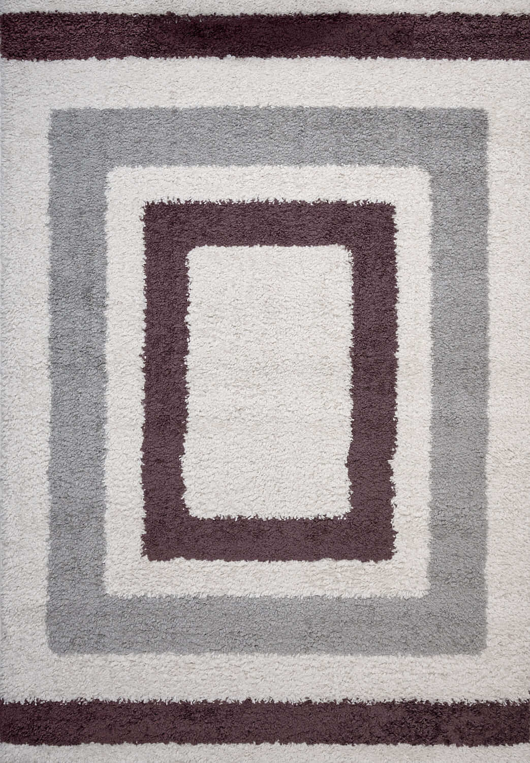 Moodi Shaggy Grey/Purple Contour Rug - PN Home