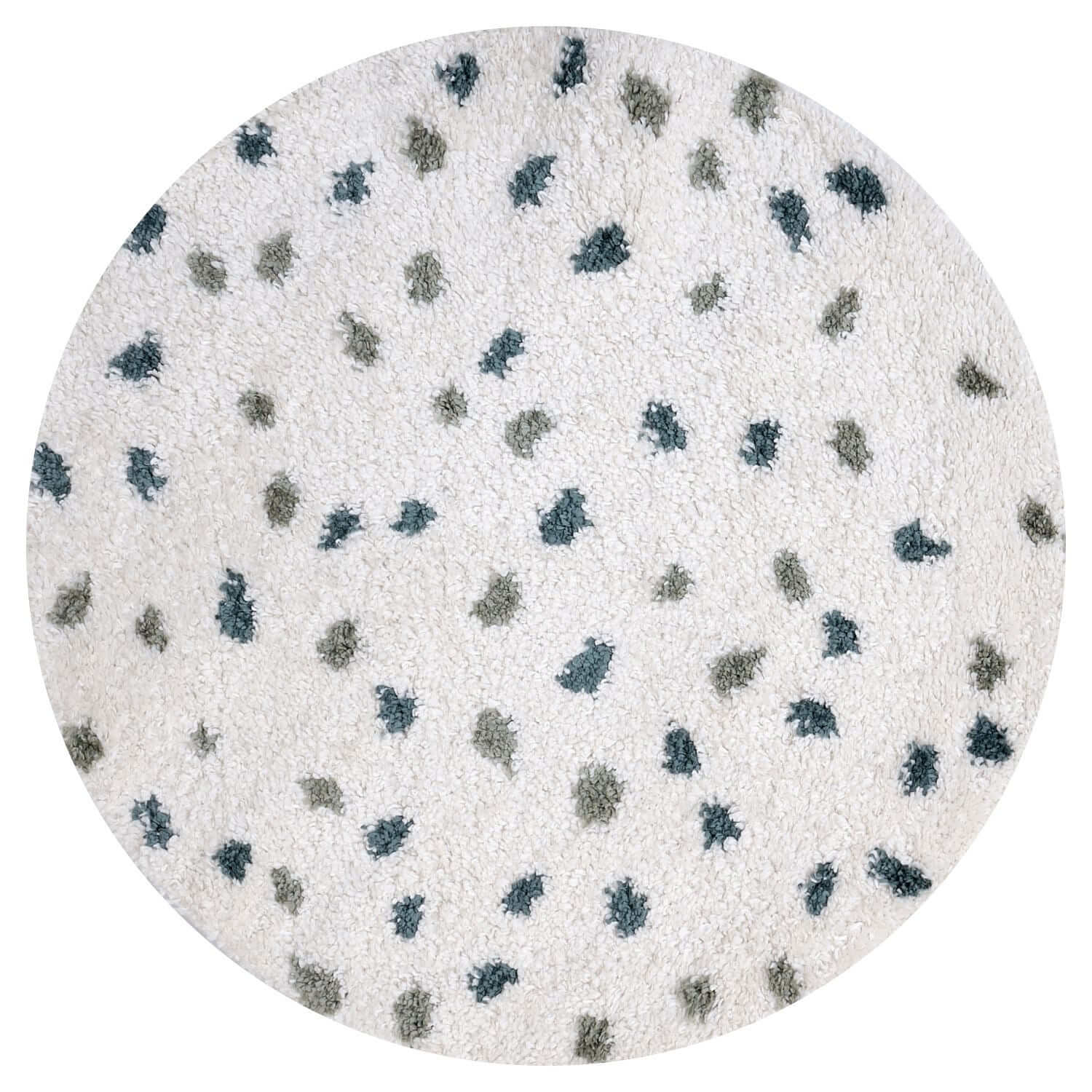 Moodi Shaggy Green Drizzle Rug - PN Home