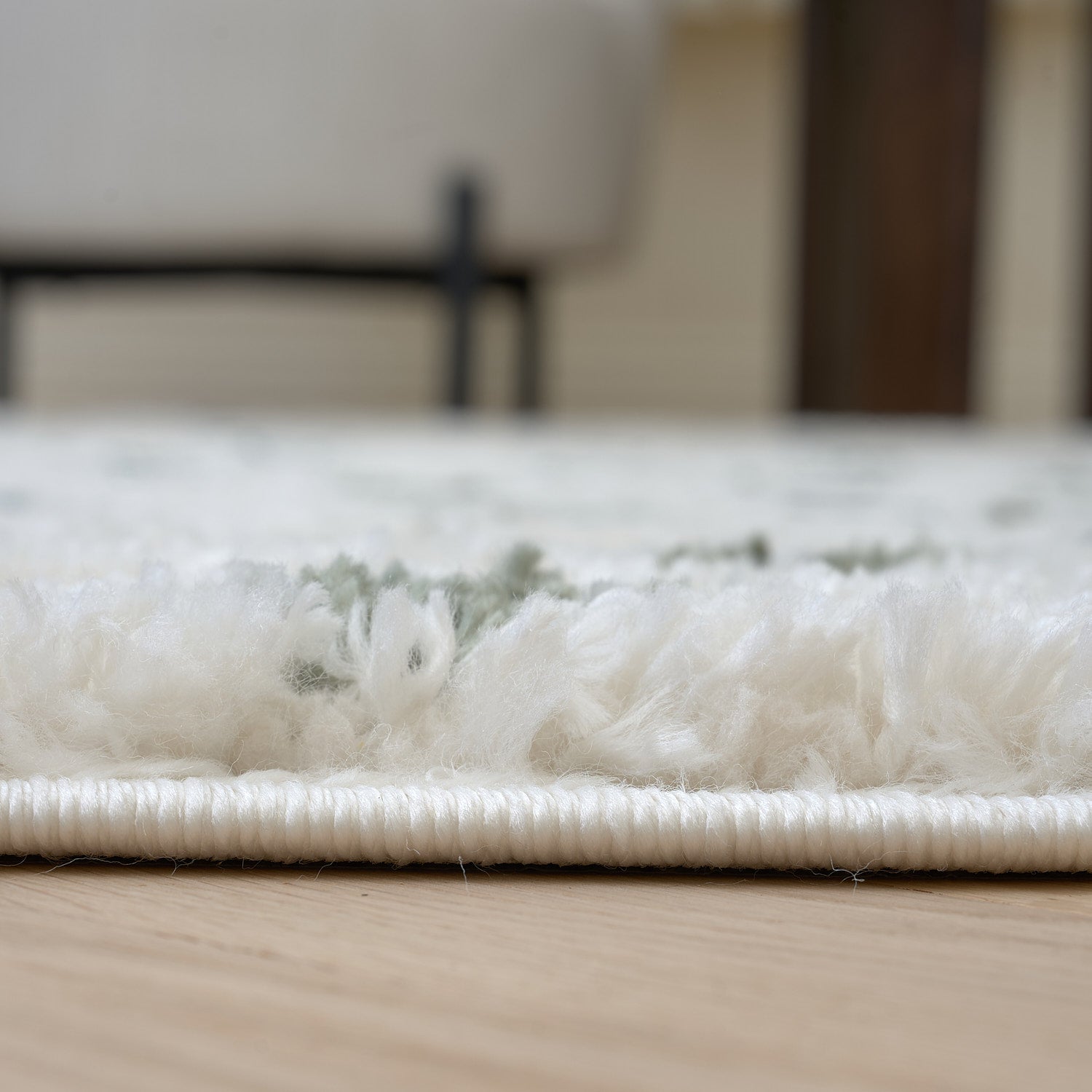 Moodi Shaggy Green Drizzle Rug - PN Home