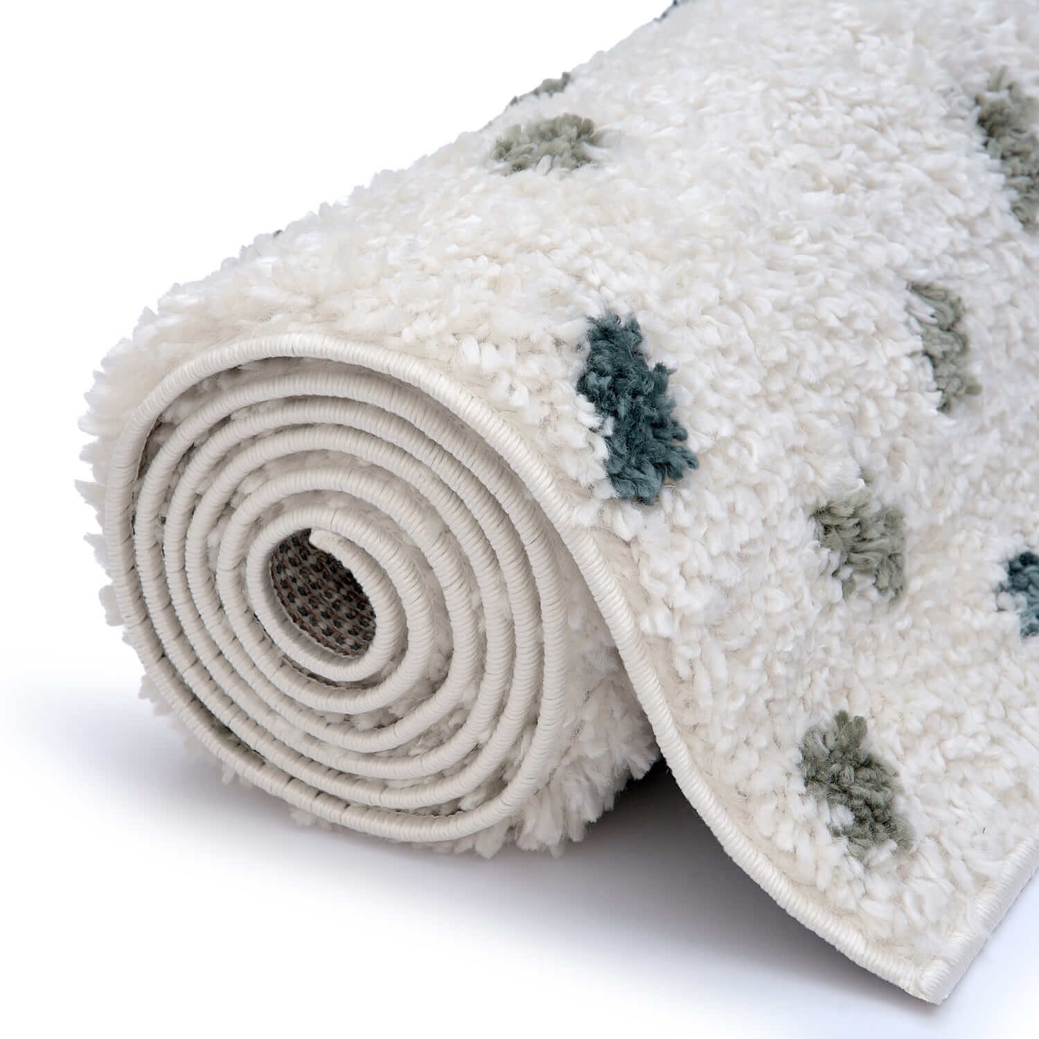 Moodi Shaggy Green Drizzle Rug - PN Home