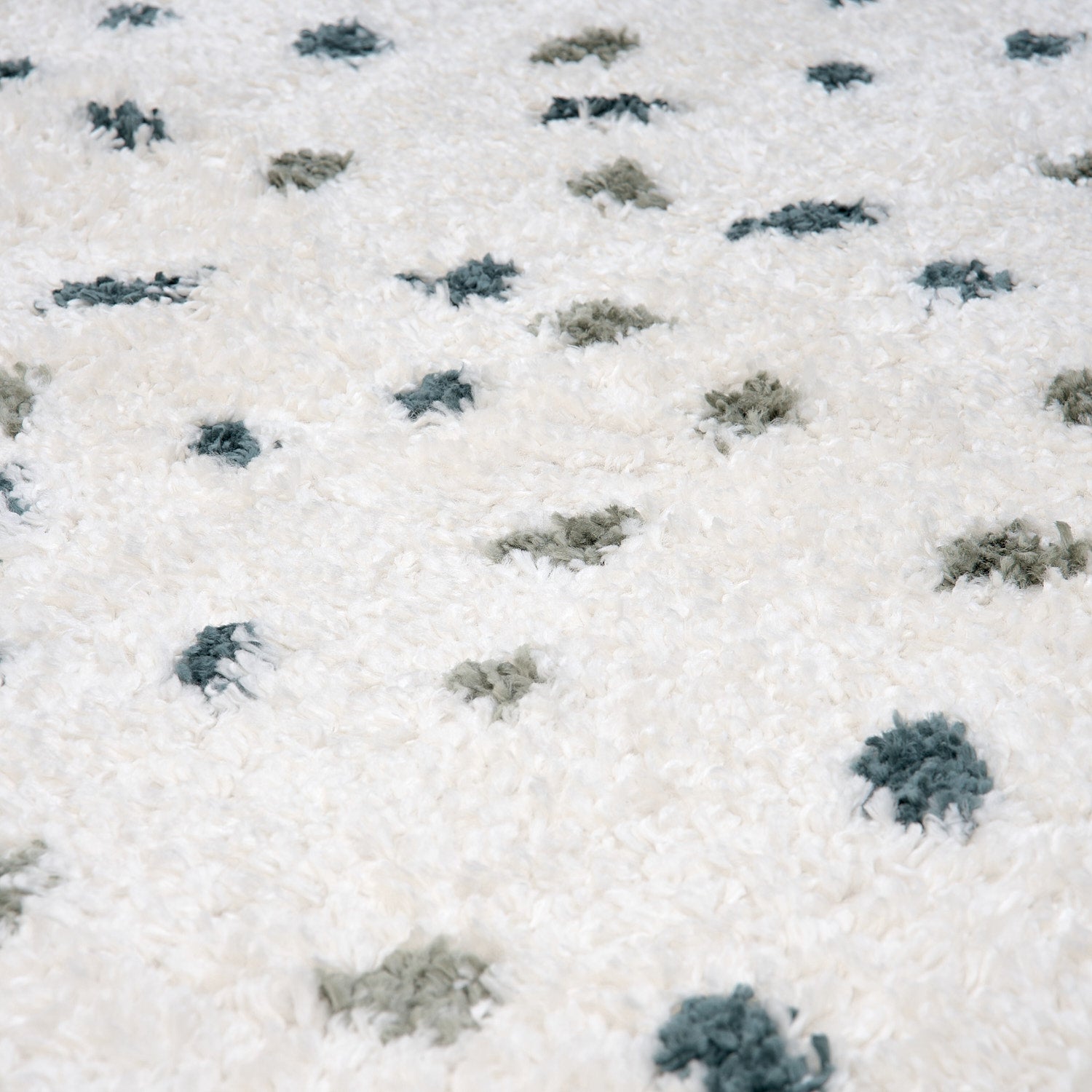 Moodi Shaggy Green Drizzle Rug - PN Home