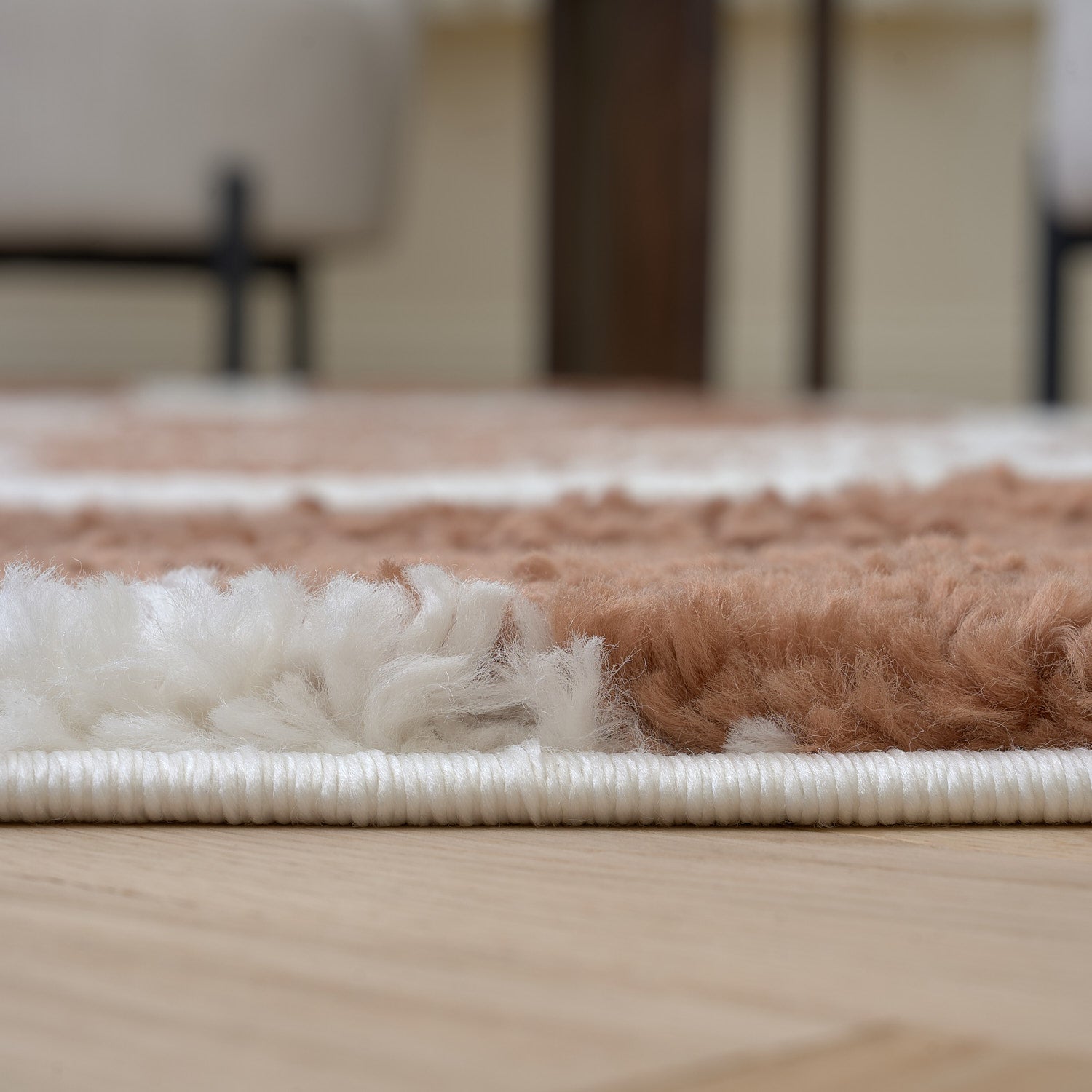 Moodi Shaggy Terra Froth Rug - PN Home