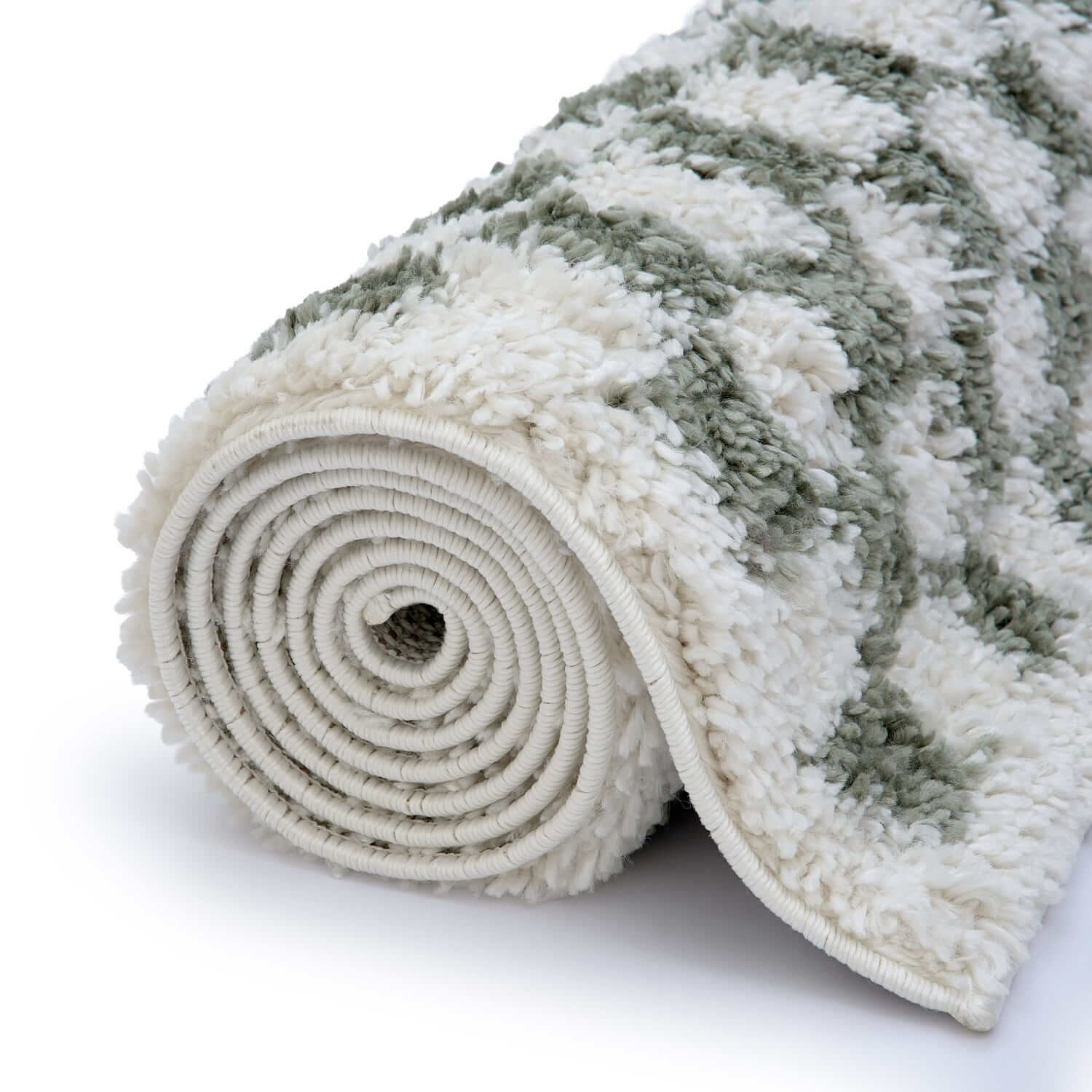 Moodi Shaggy Green Lunel Rug - PN Home
