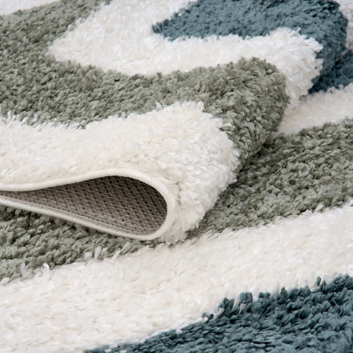 Moodi Shaggy Green Marina Rug - PN Home