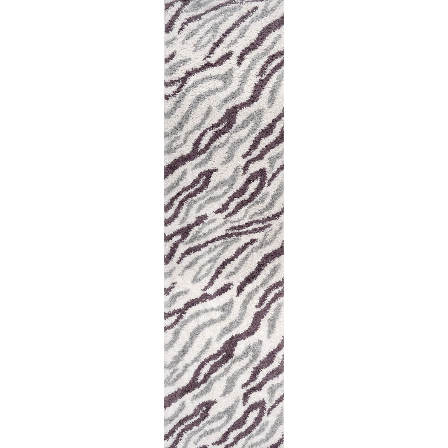 Moodi Shaggy Grey/Purple Mauvine Rug - PN Home