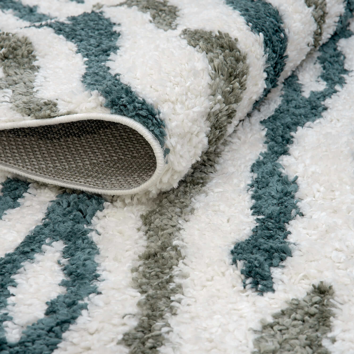 Moodi Shaggy Green Nyra Rug - PN Home