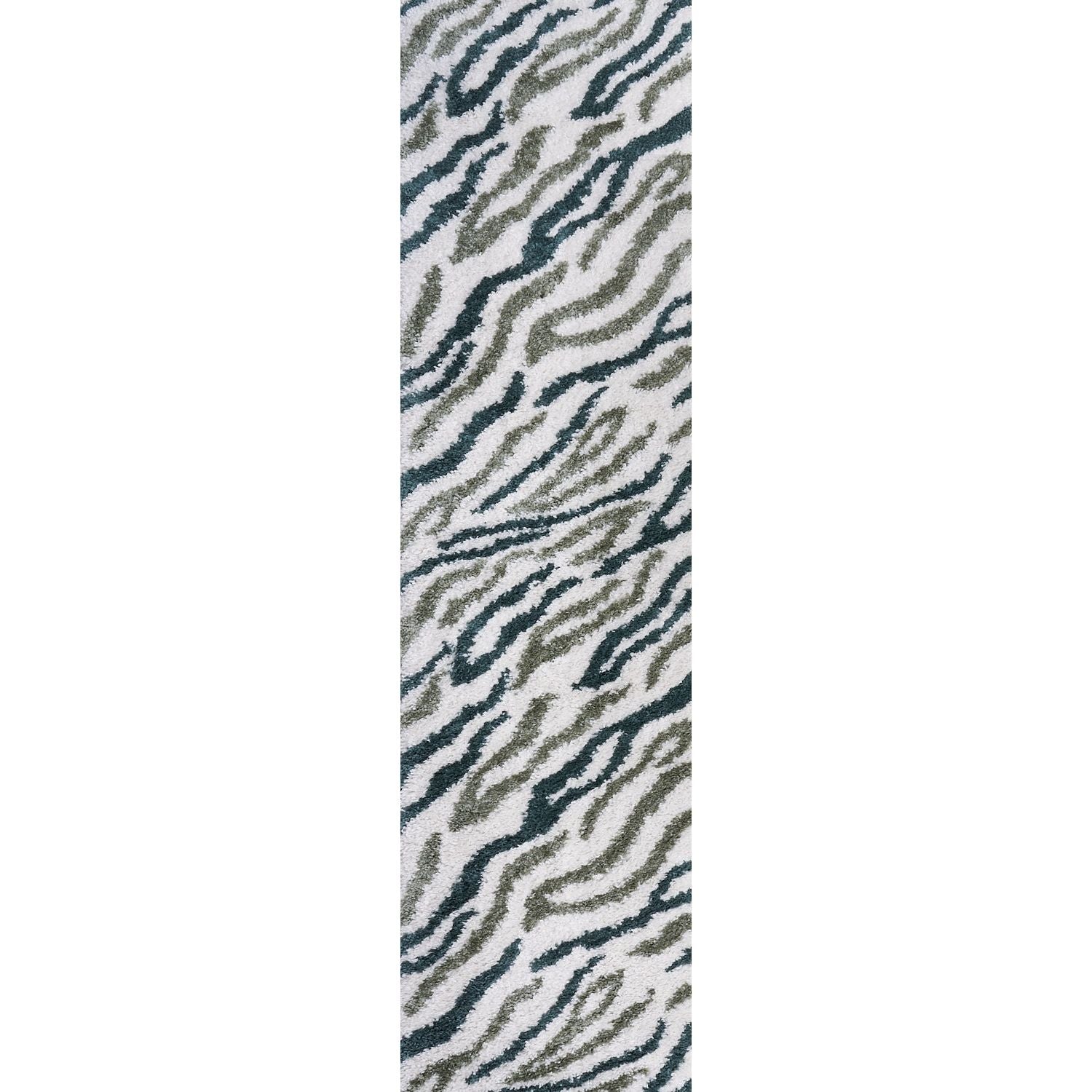 Moodi Shaggy Green Nyra Rug - PN Home