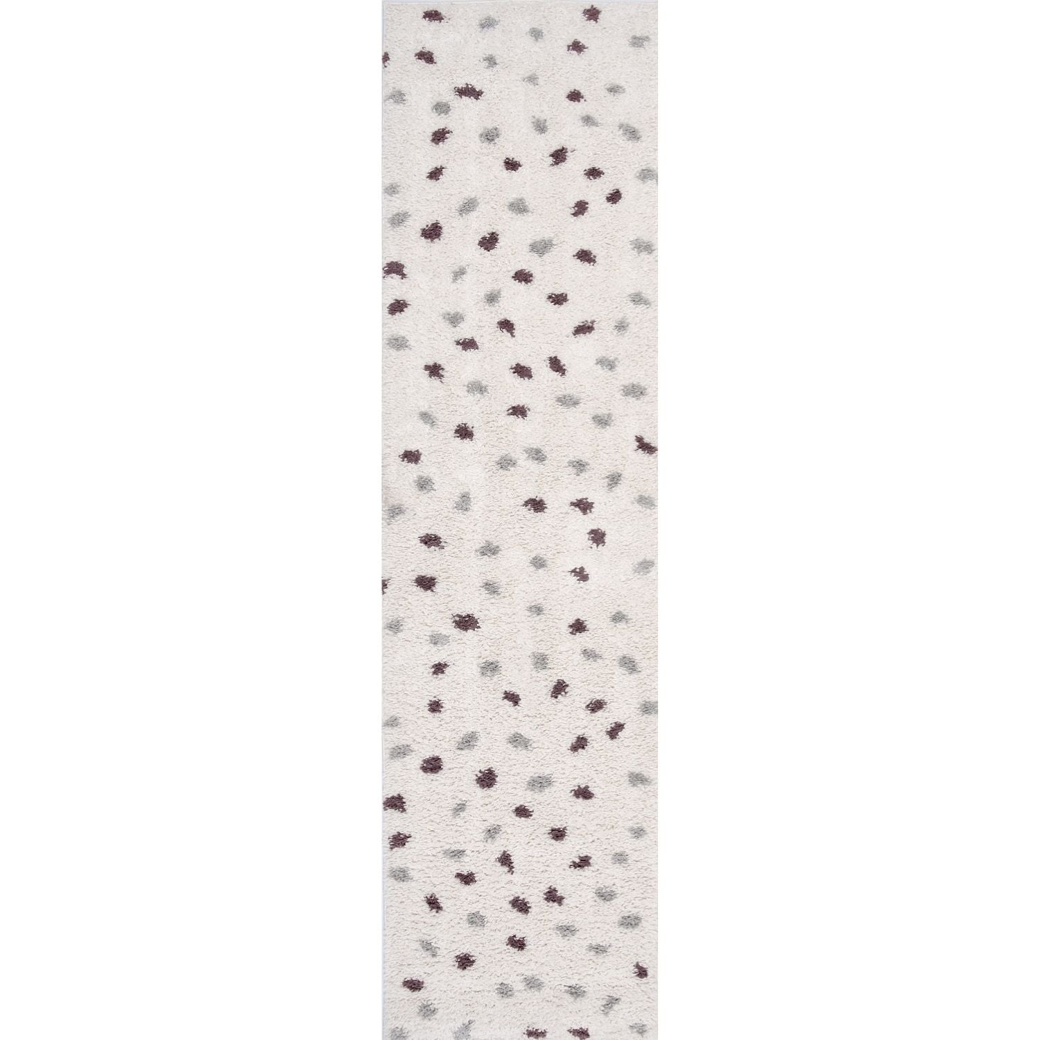 Moodi Shaggy Grey/Purple Plumetis Rug - PN Home