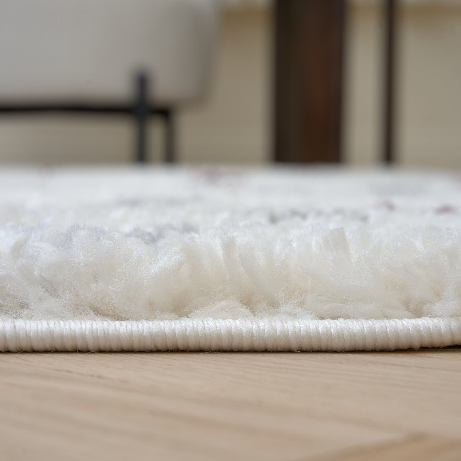 Moodi Shaggy Grey/Purple Plumetis Rug - PN Home