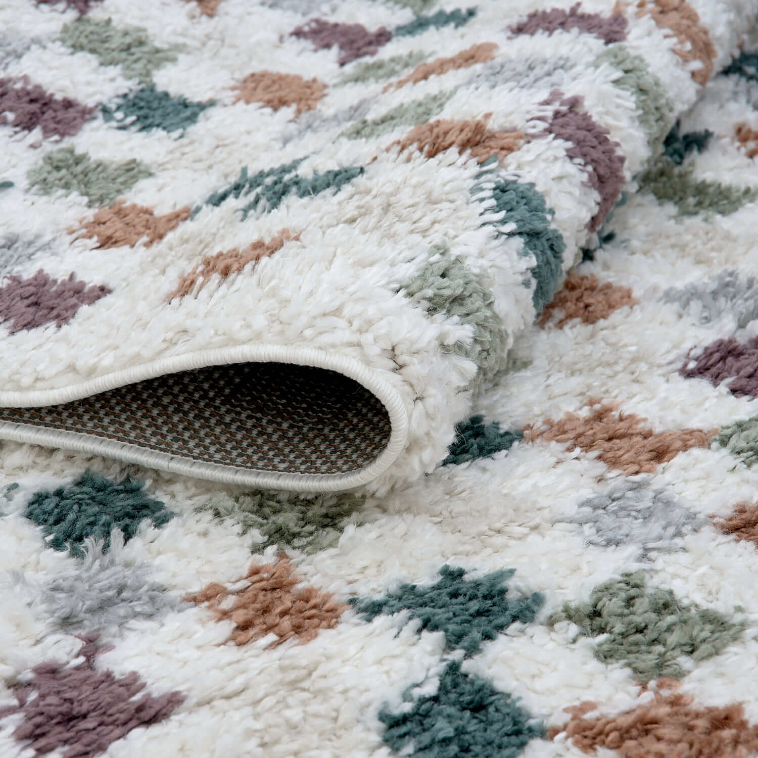 Moodi Shaggy Multicolour Pulseway Rug - PN Home