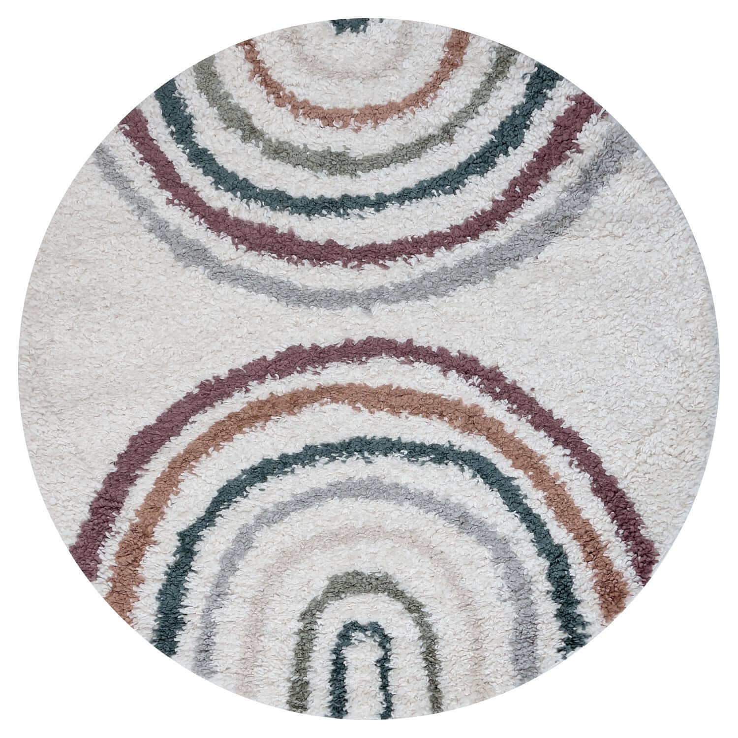 Moodi Shaggy Multicolour Raincat Rug - PN Home