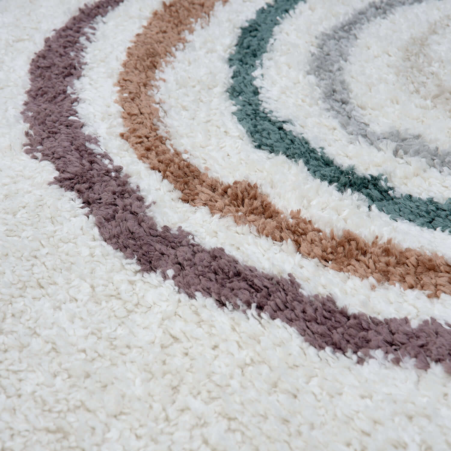 Moodi Shaggy Multicolour Raincat Rug - PN Home