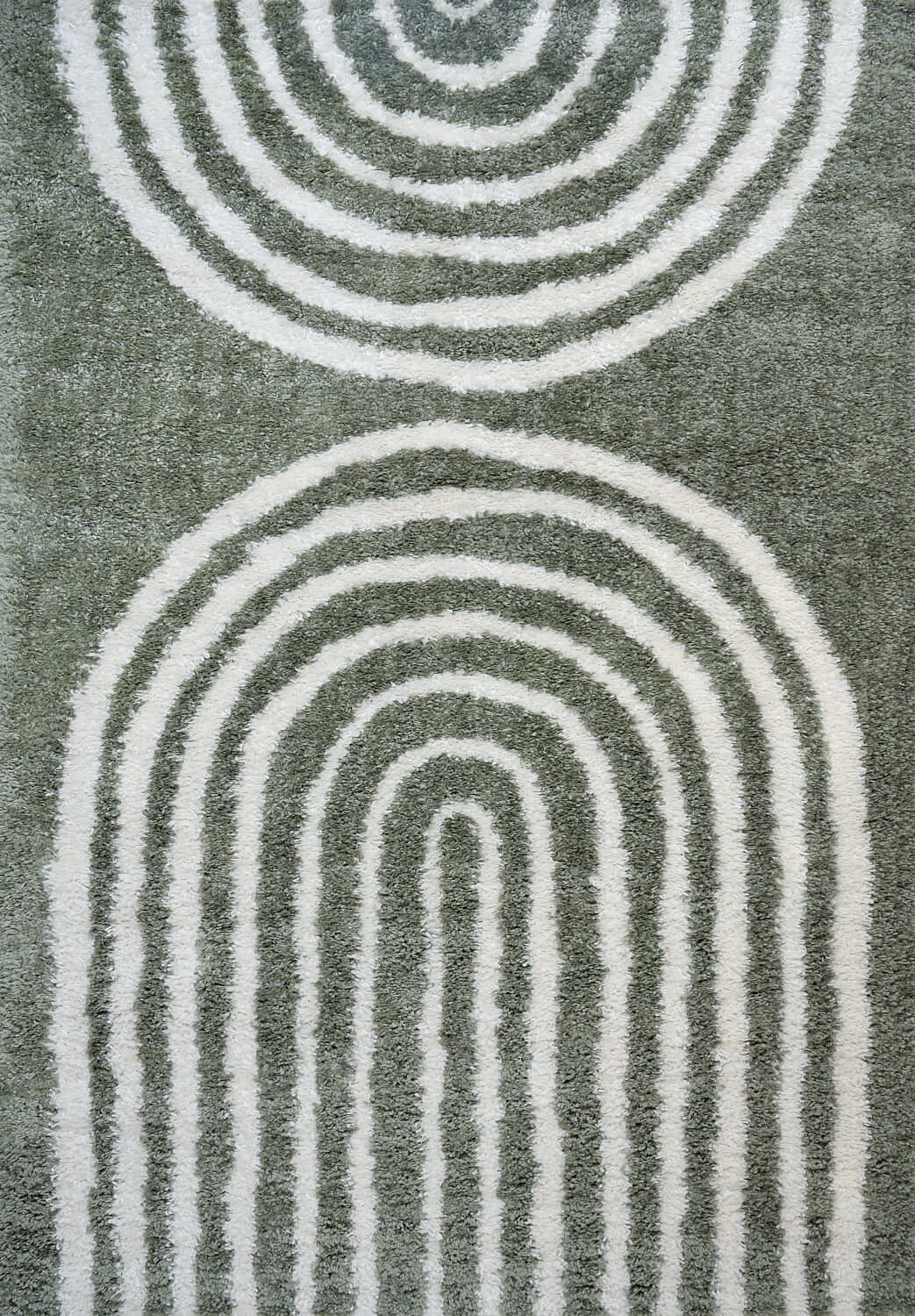 Moodi Shaggy Green Reverie Rug - PN Home