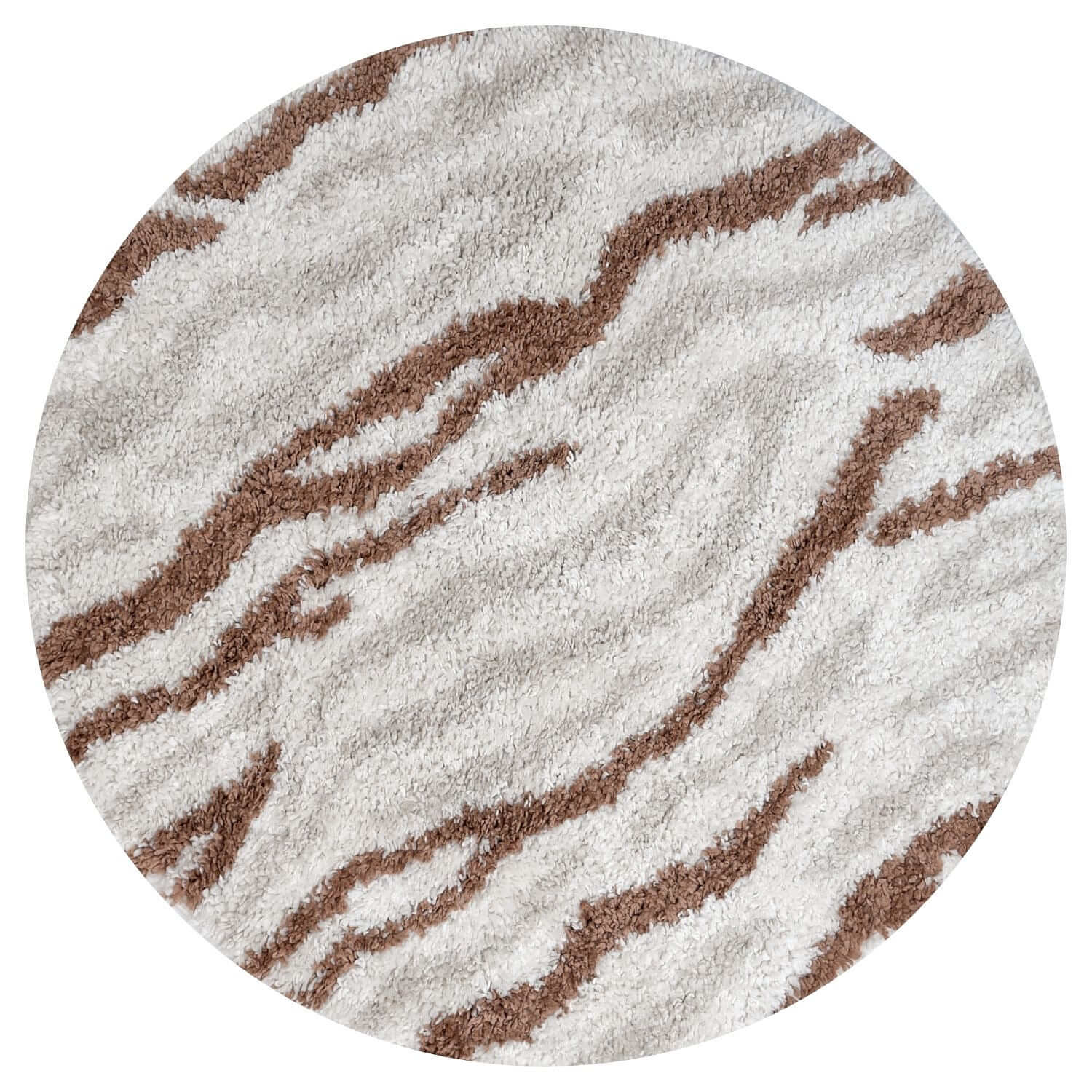 Moodi Shaggy Cream/Terra Savara Rug - PN Home
