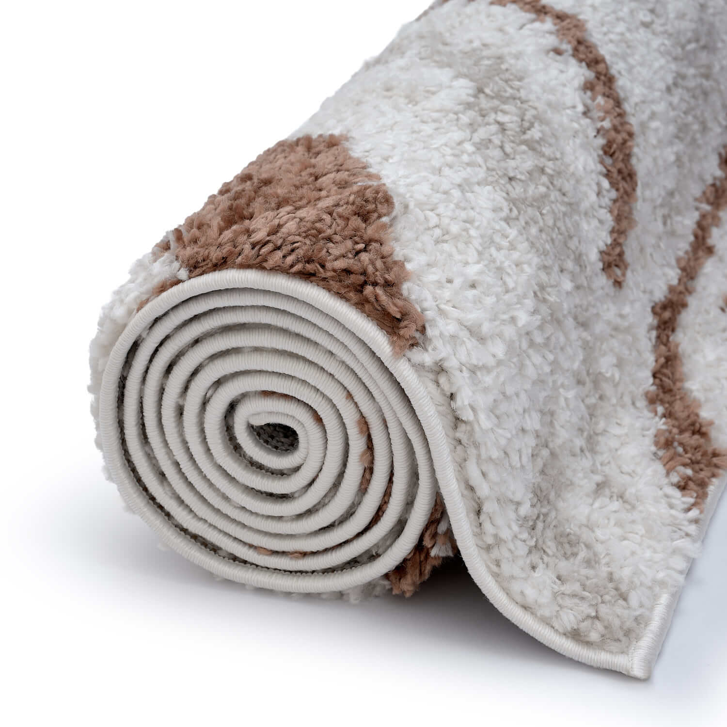 Moodi Shaggy Cream/Terra Savara Rug - PN Home