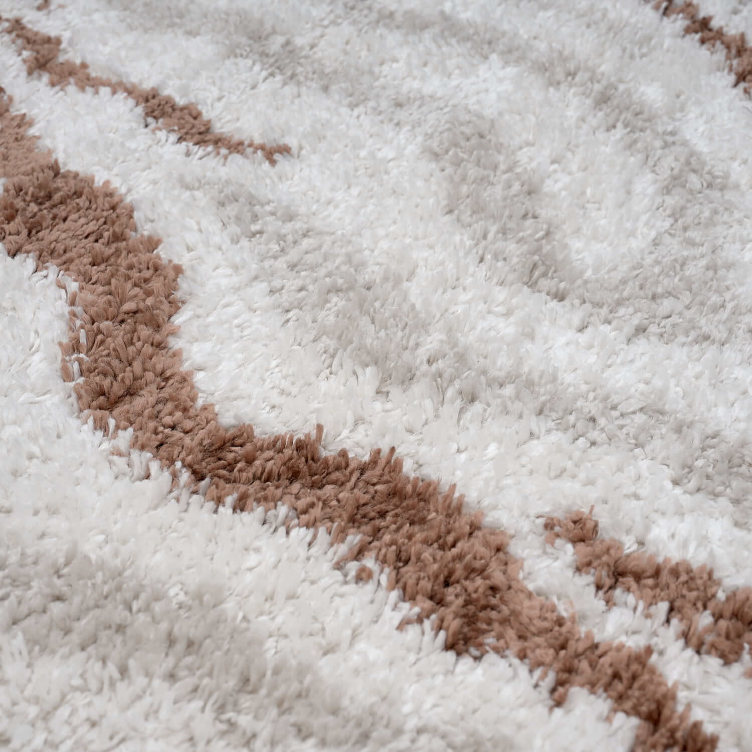 Moodi Shaggy Cream/Terra Savara Rug - PN Home