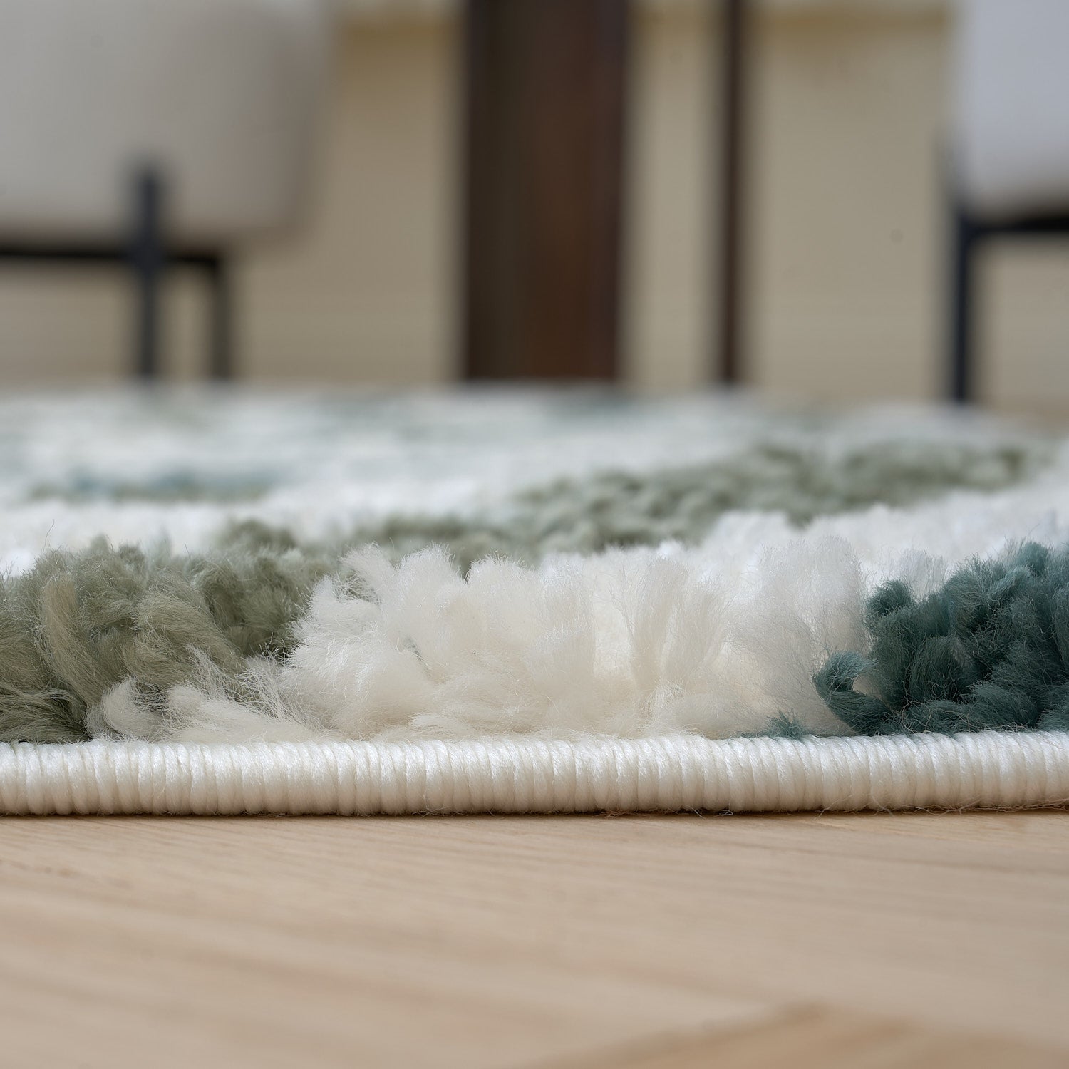 Moodi Shaggy Green Nyra Rug - PN Home
