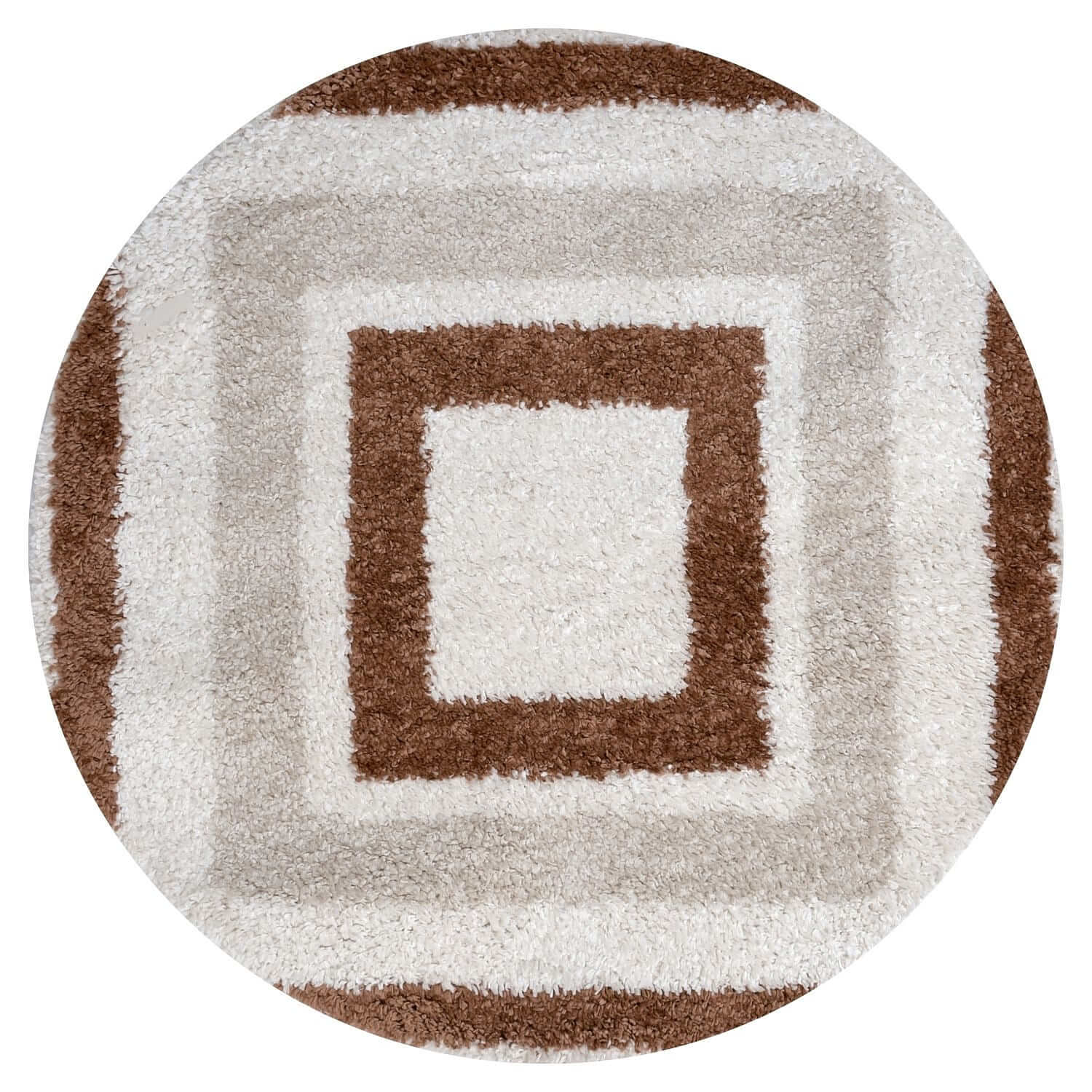 Moodi Shaggy Cream/Terra Slatefern Rug - PN Home