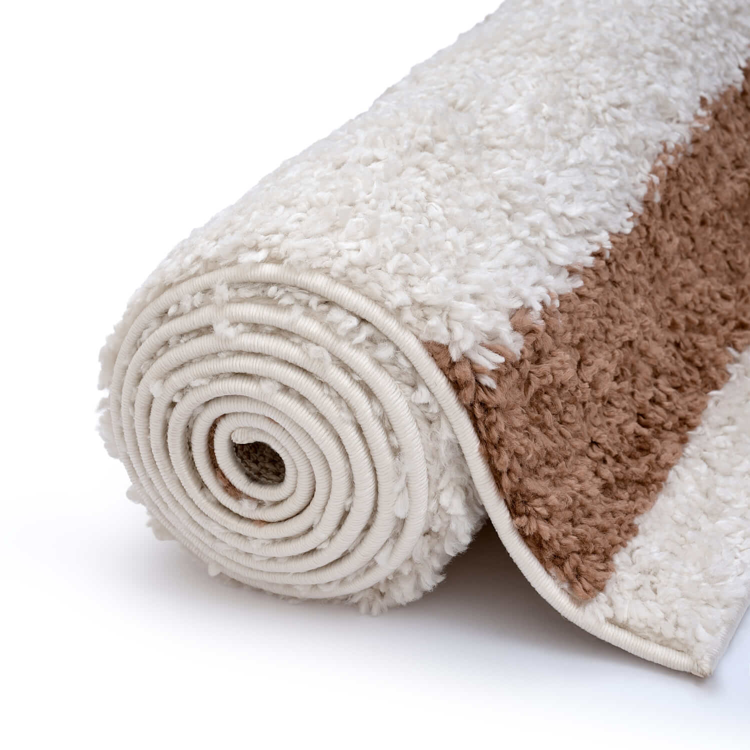 Moodi Shaggy Cream/Terra Slatefern Rug - PN Home