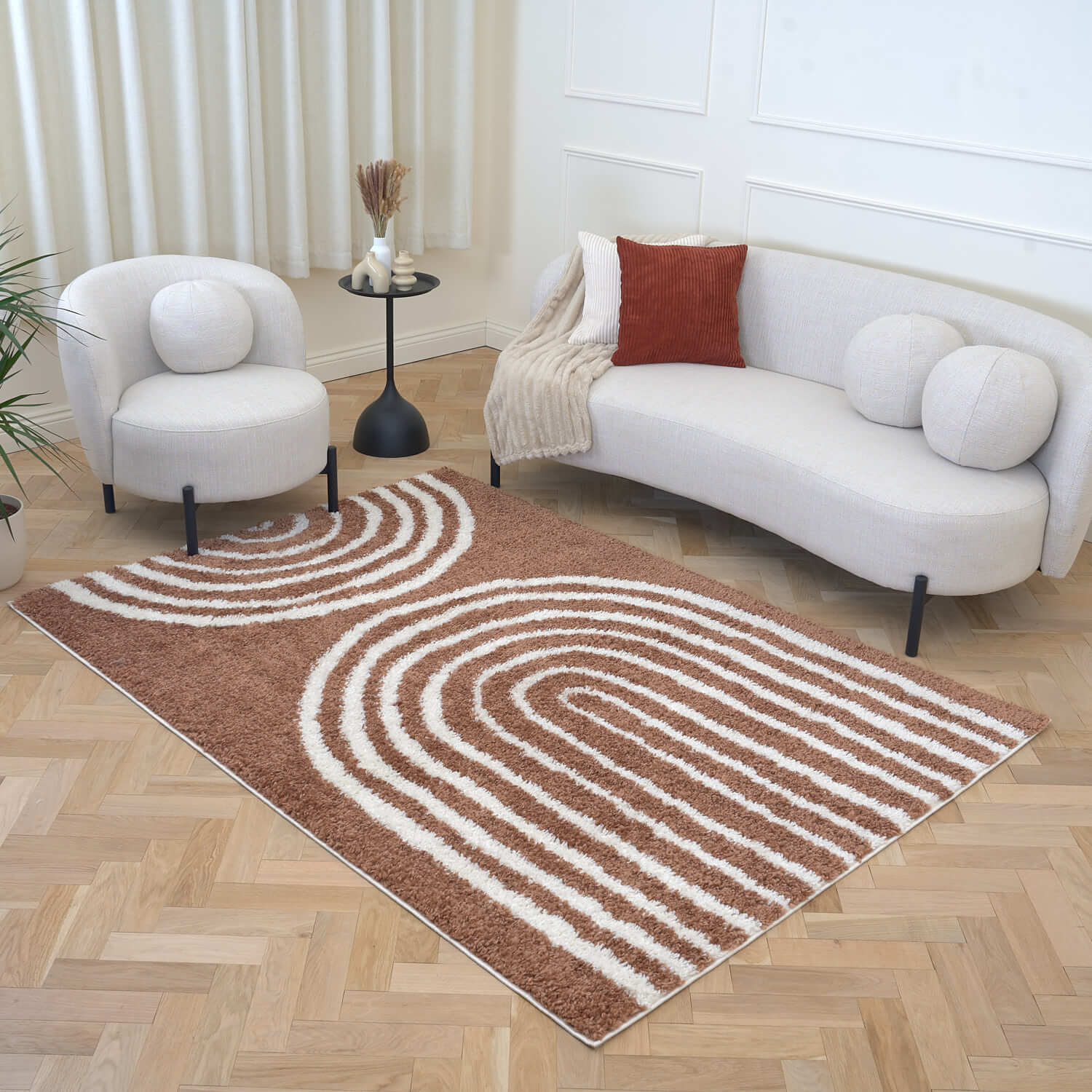 Moodi Shaggy Terra Tawny Rug - PN Home
