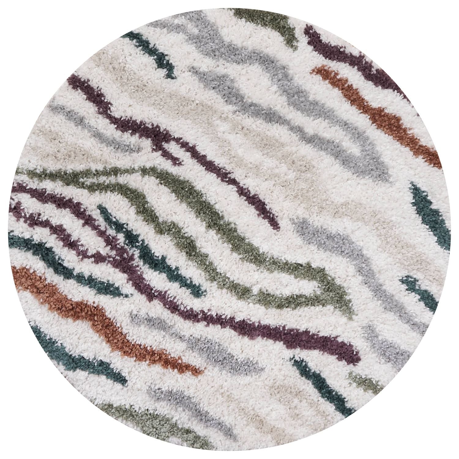 Moodi Shaggy Multicolour Tidecrest Rug - PN Home