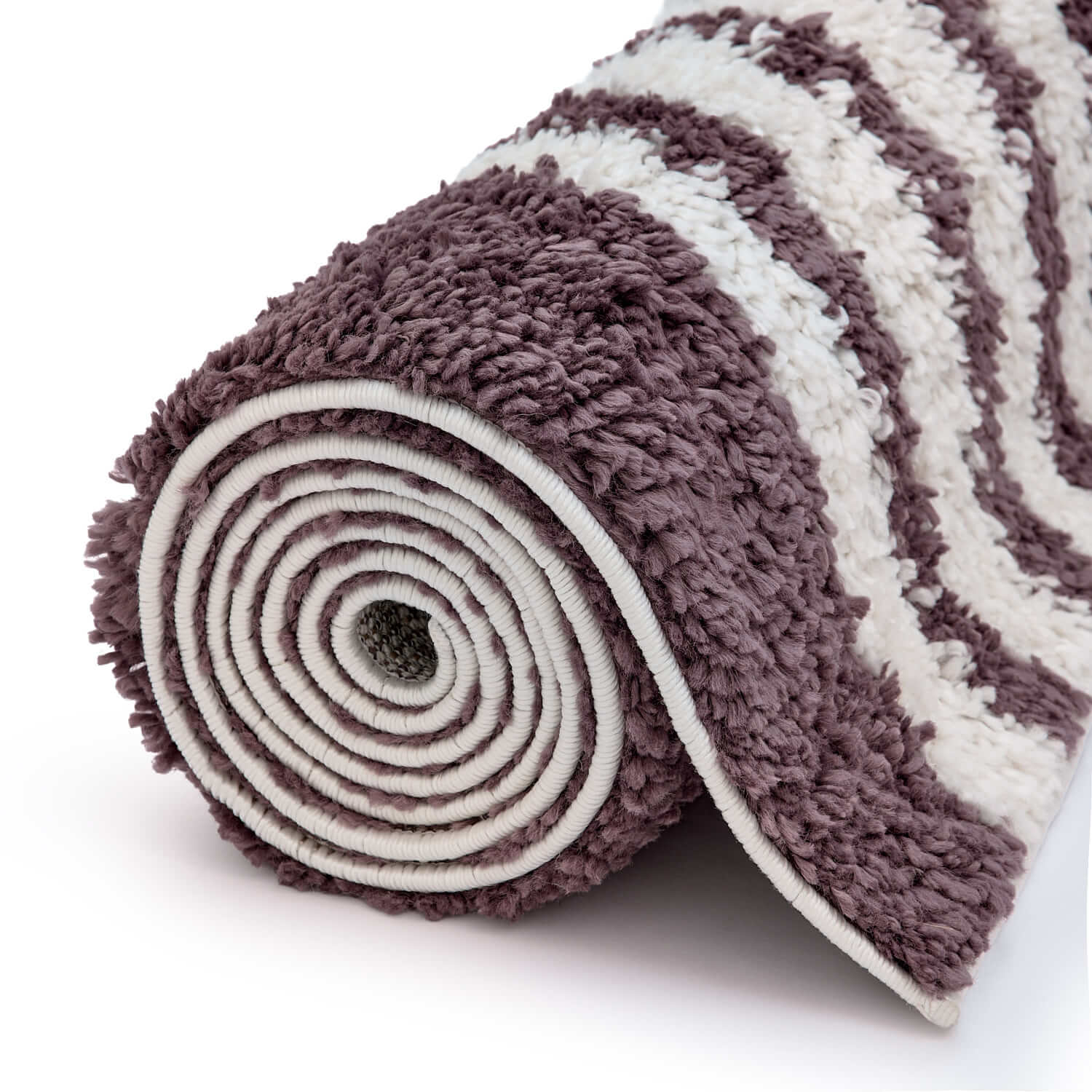 Moodi Shaggy Purple Velvetine Rug - PN Home