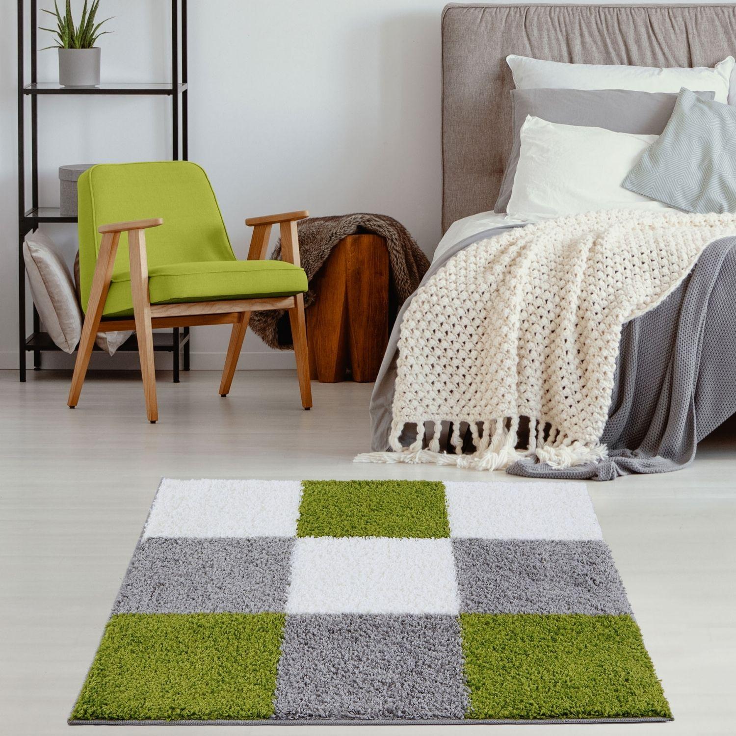 Myshaggy Geometric Green Rug - PN Home