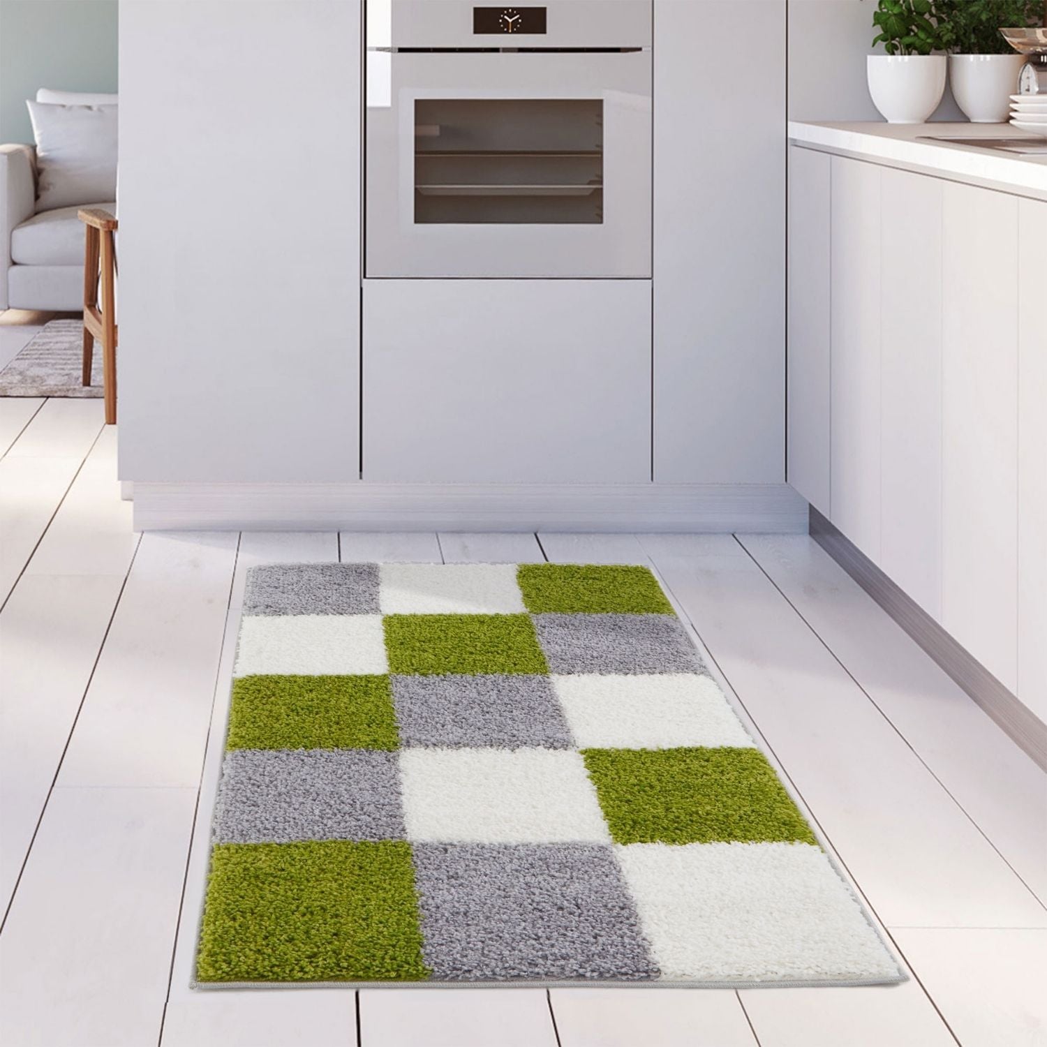 Myshaggy Geometric Green Rug - PN Home