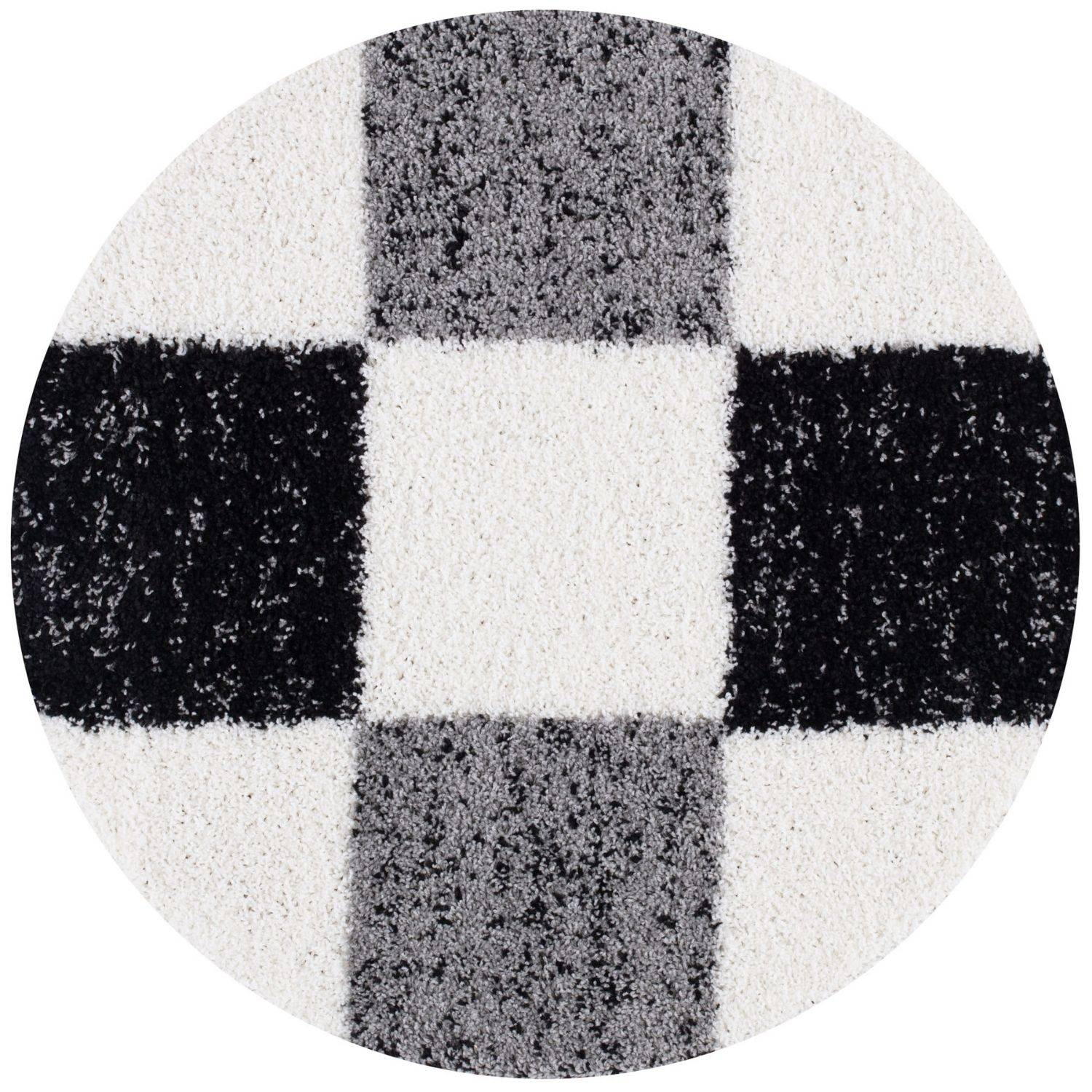 Myshaggy Geometric Grey Rug - PN Home