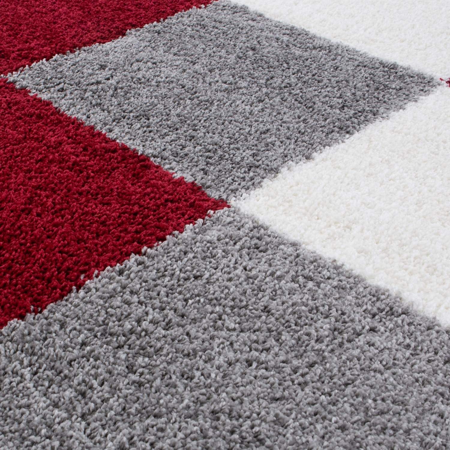 Myshaggy Geometric Red Rug - PN Home