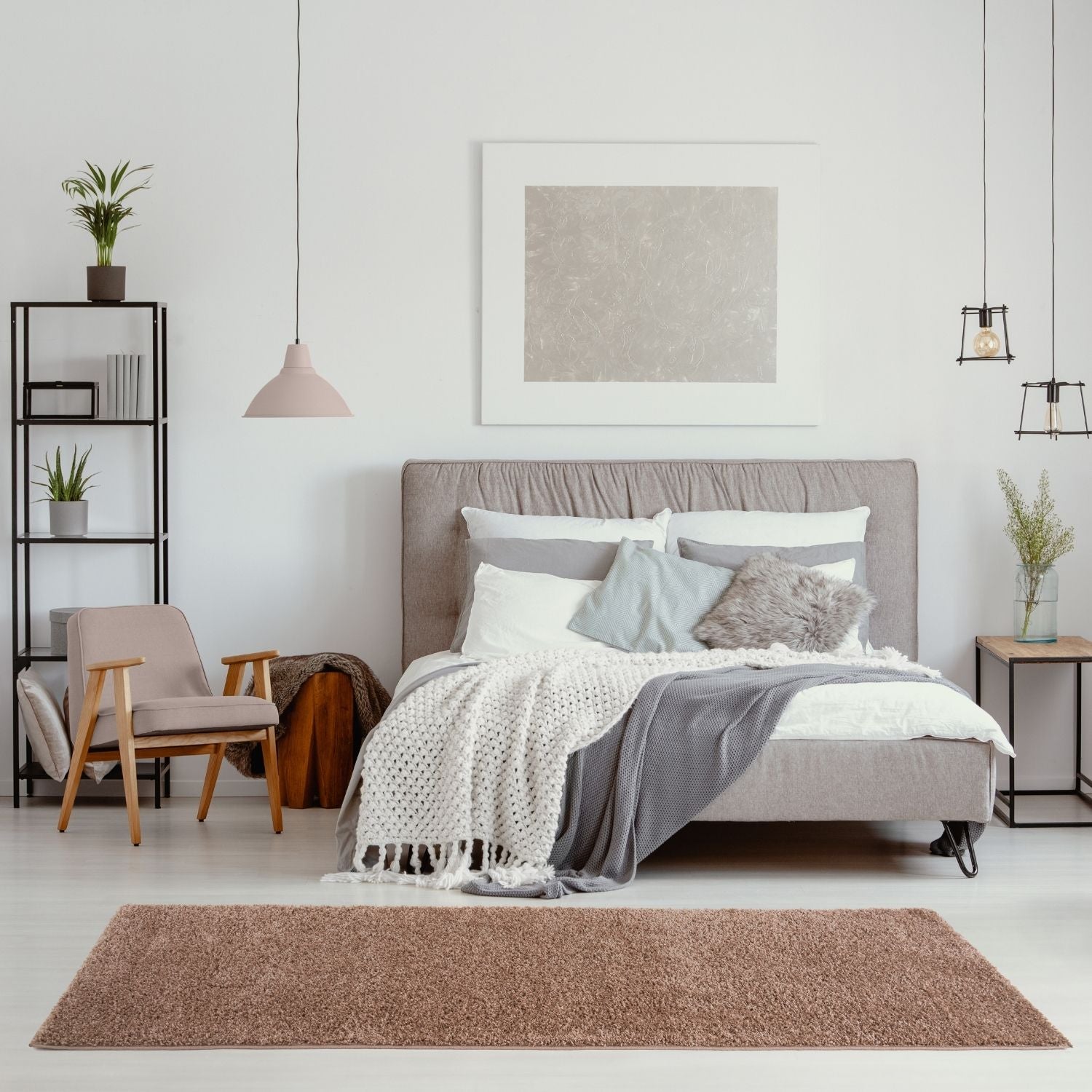 Myshaggy Solid Beige Rug - PN Home