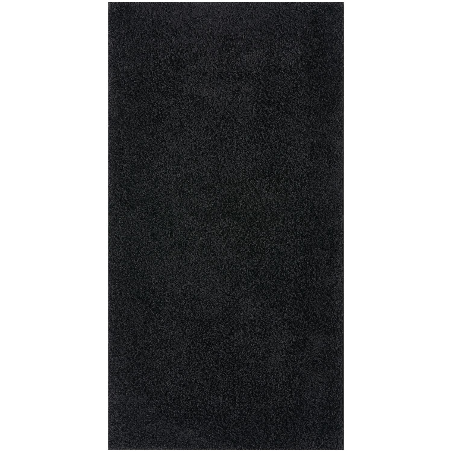 Myshaggy Solid Black Rug - PN Home