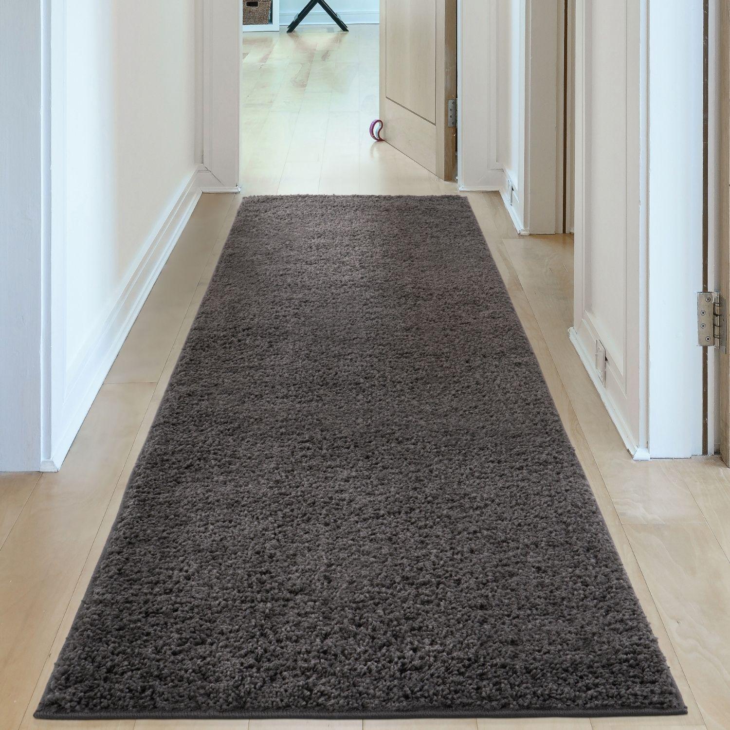 Myshaggy Solid Dark Grey Rug - PN Home
