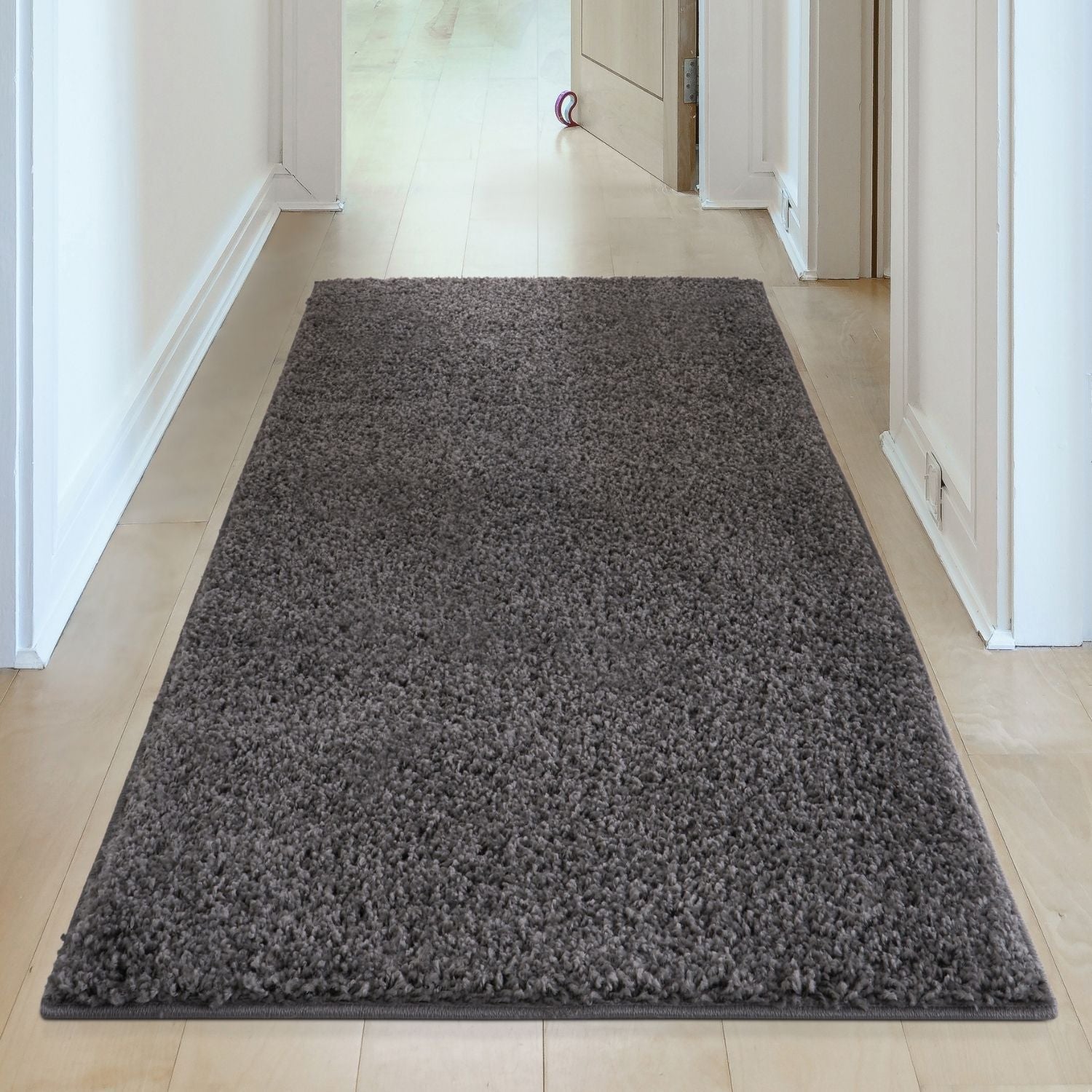 Myshaggy Solid Dark Grey Rug - PN Home