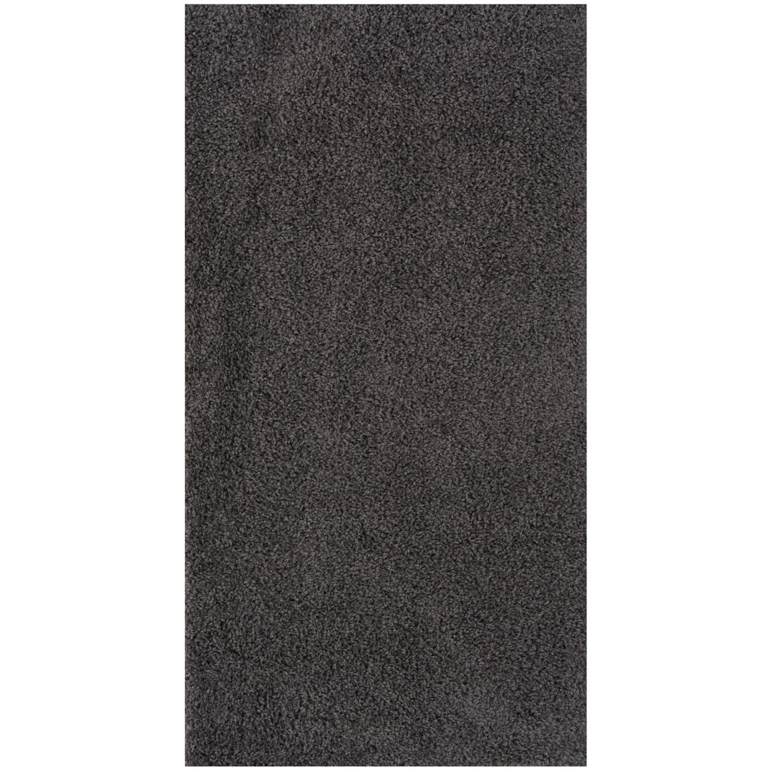 Myshaggy Solid Dark Grey Rug - PN Home