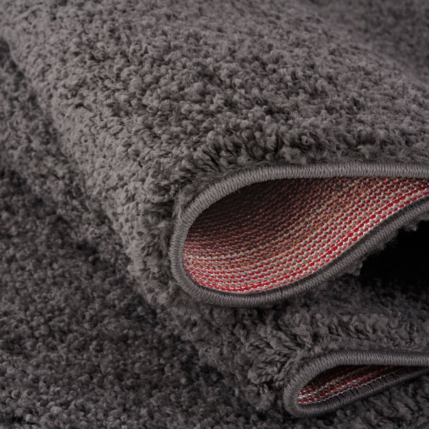 Myshaggy Solid Dark Grey Rug - PN Home