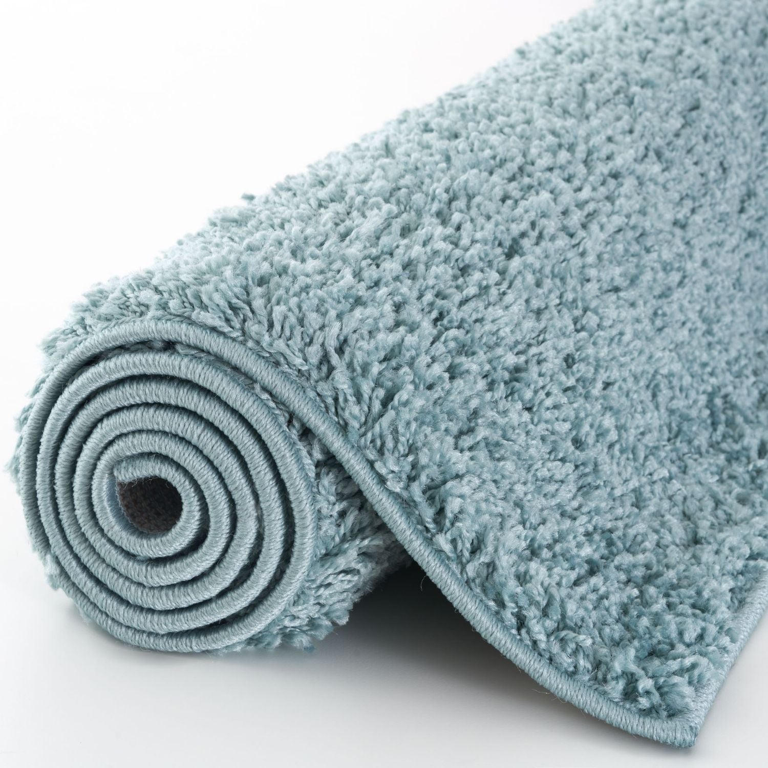Myshaggy Solid Duck Egg Blue Rug - PN Home