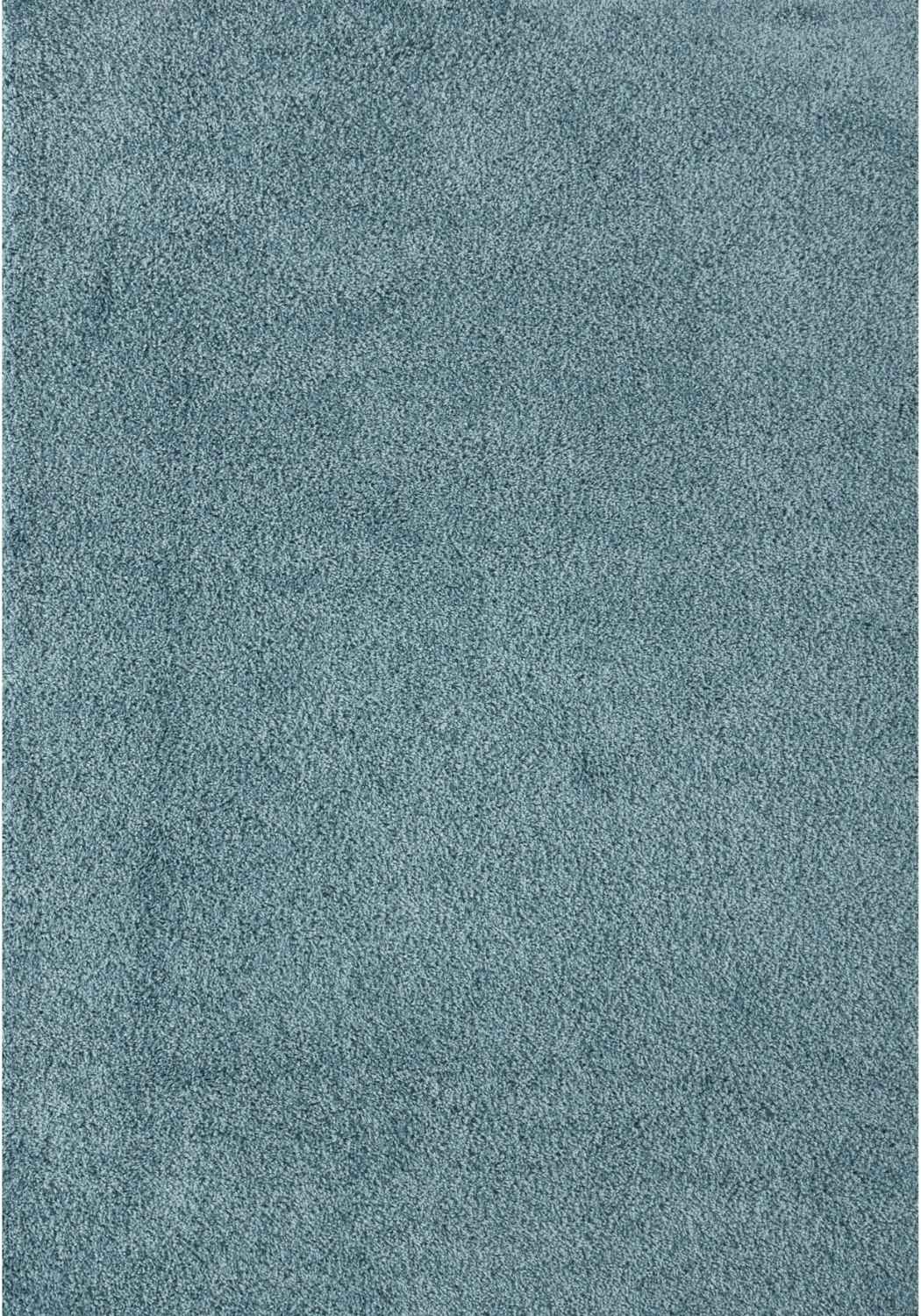 Myshaggy Solid Duck Egg Blue Rug - PN Home